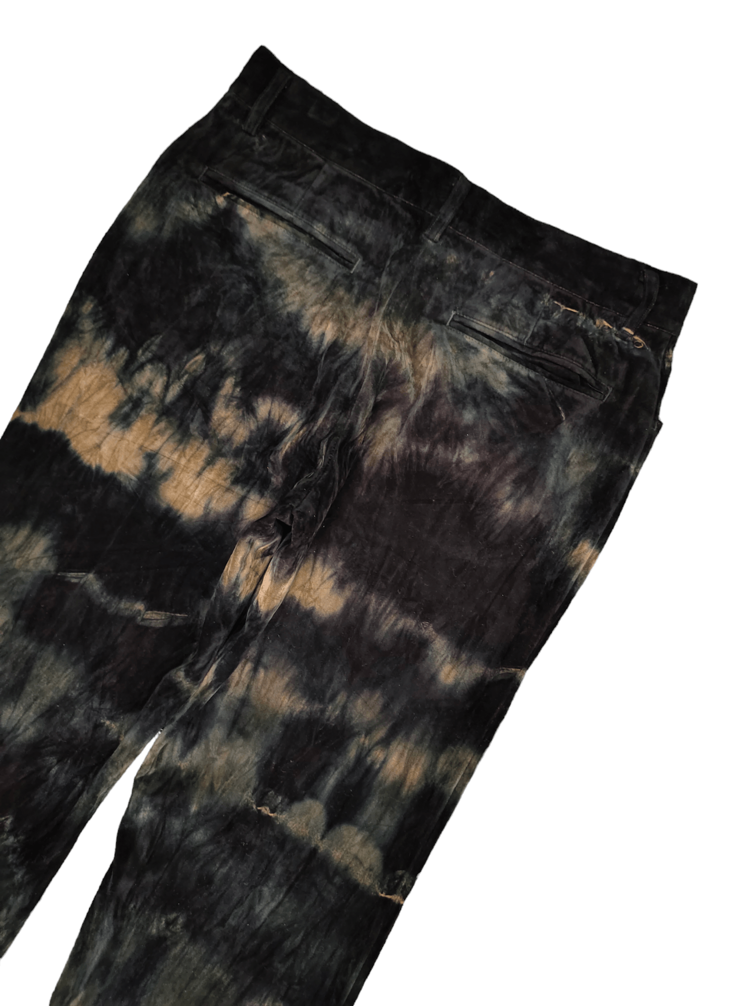 5351 POUR LES HOMMES Flare Pants 5351 Pour Les Homme Tie Dye Bootcut Y2k Size US 31 - 14 Thumbnail