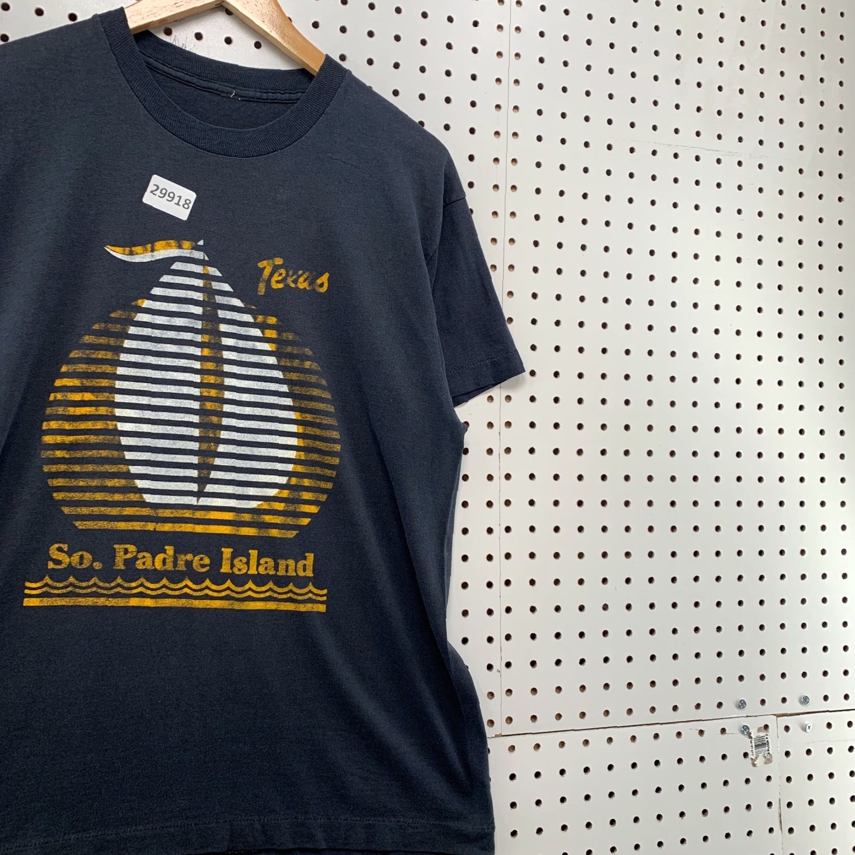 Vintage VINTAGE Sportswear Texas So Padre Island Shirt Mens L Black Cotton T-Shirt Crew Neck Short Sleeve Vintage 90s Theme: Texas Mens Size US L / EU 52-54 / 3 - 4 Thumbnail