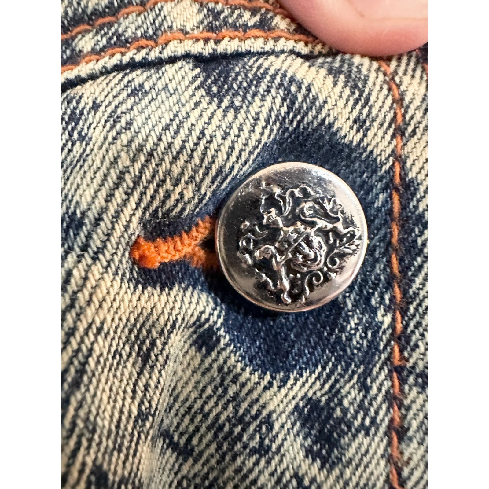 Vintage 80’s Acid Wash & Leather Convertible Moto Jacket Size US M / EU 48-50 / 2 - 15 Thumbnail