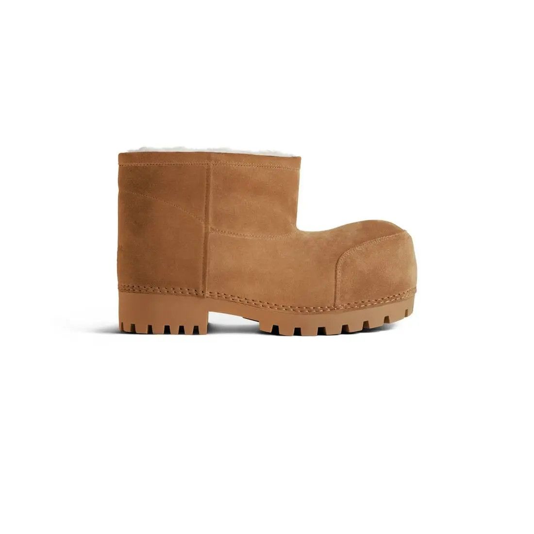 o1bcso1str0126 Alaska Fur Booties in Brown