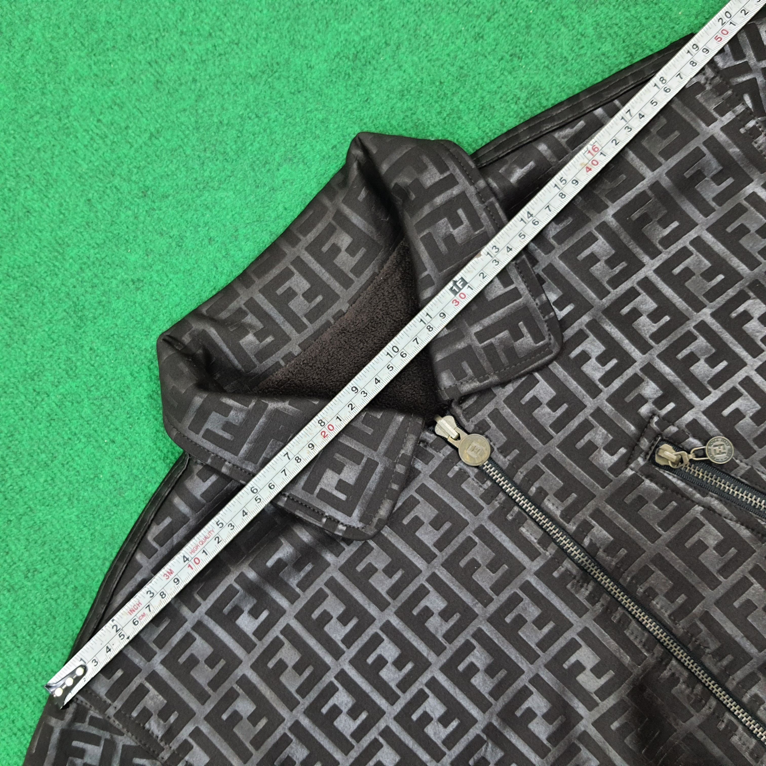 Fendi × Vintage Vintage FENDI Monogram Reversible Jacket Size US L / EU 52-54 / 3 - 13 Thumbnail