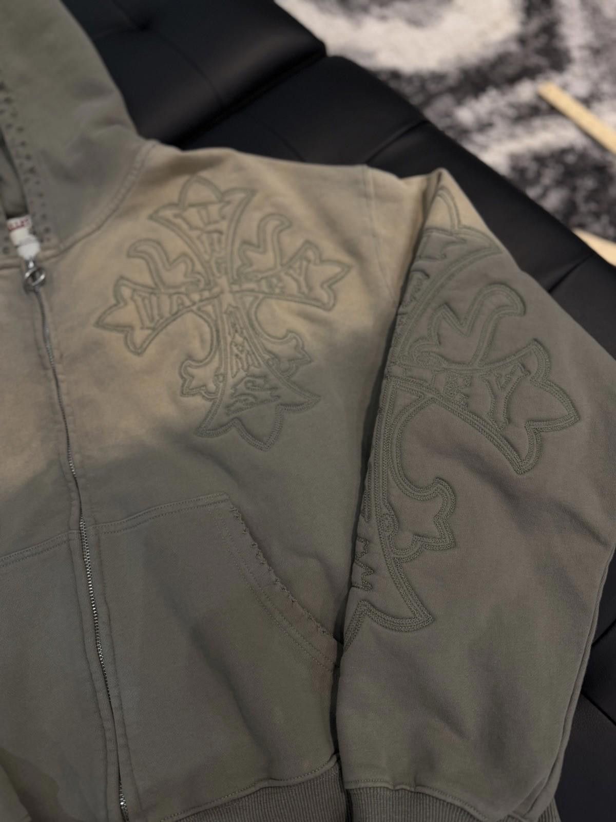 Vale Size L - Vale Zip Up Carver Cross Hoodie Valley Vale Tan Size US L / EU 52-54 / 3 - 4 Thumbnail