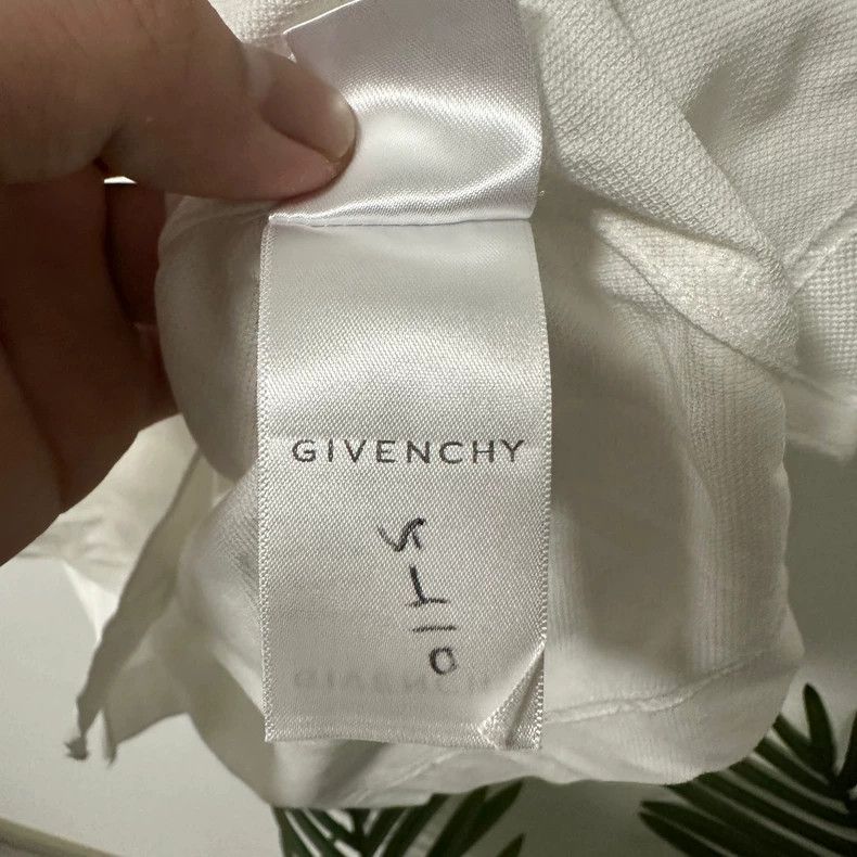 Givenchy 10088 White Zip-Up Short Sleeve Polo