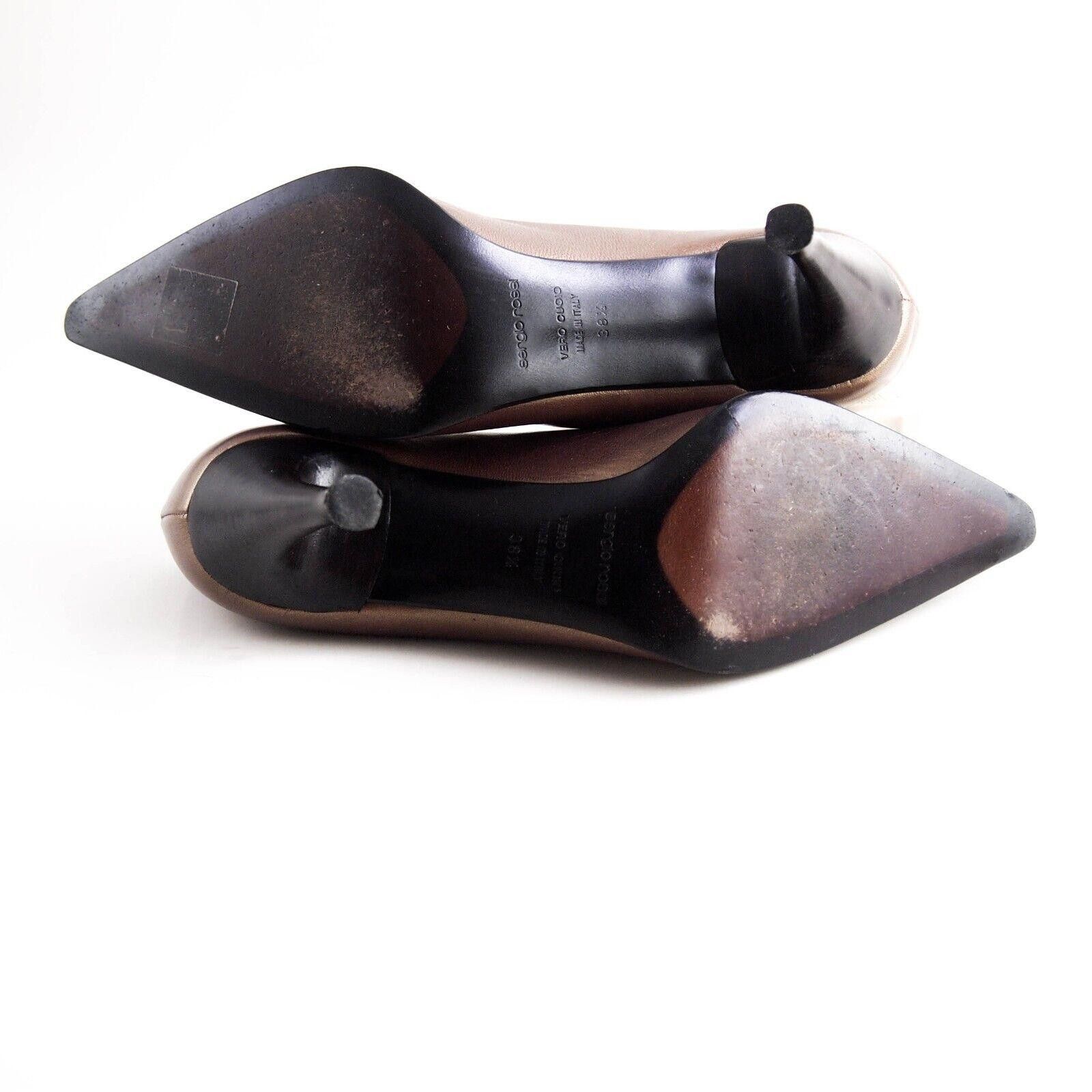 Sergio Rossi Sergio Rossi Heels Gold Brown Pink Leather US 8.5 EU 38.5 Size US 8.5 / IT 38.5 - 7 Thumbnail