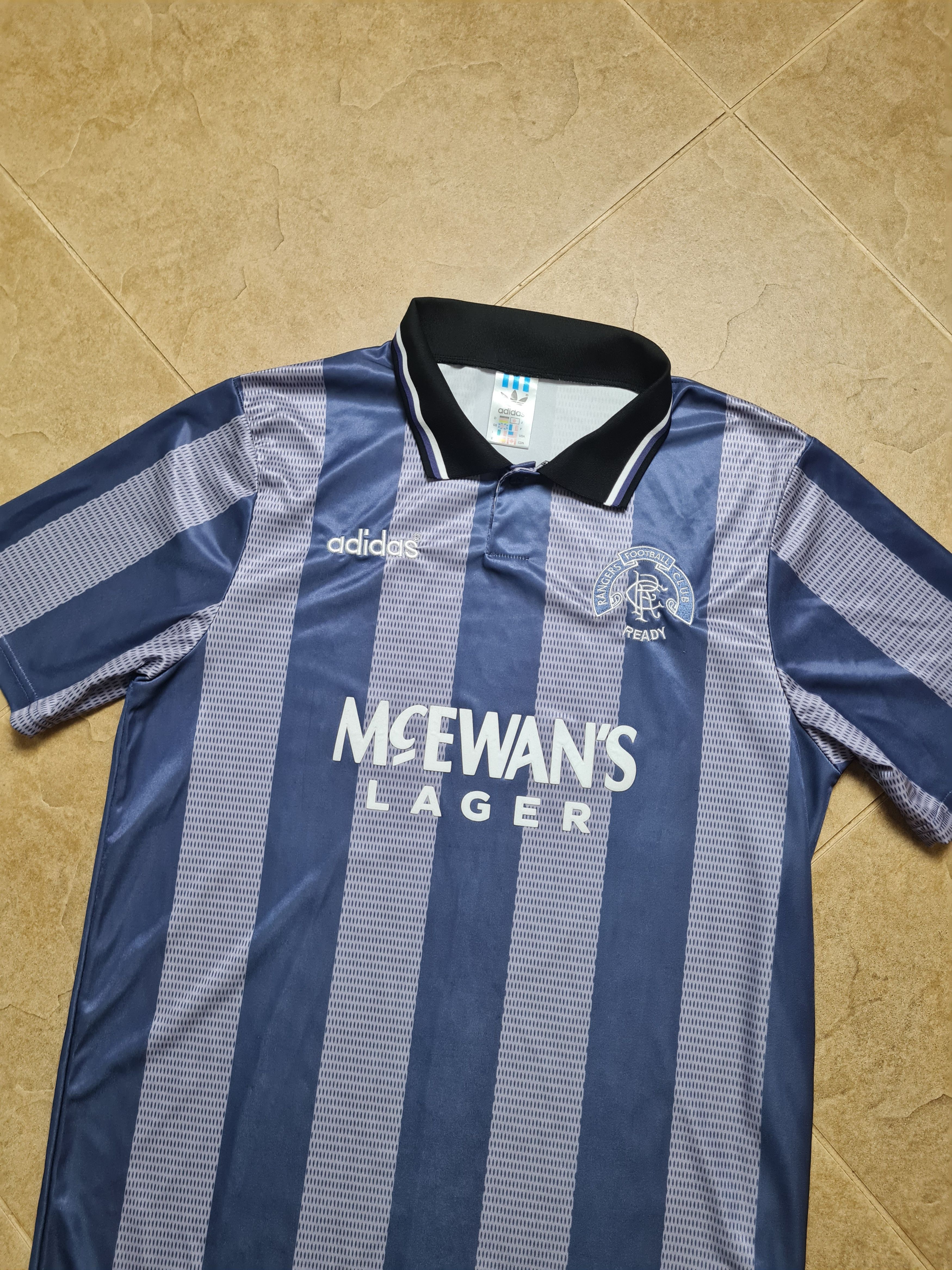Adidas GLASGOW RANGERS 1994/1995 THIRD SHIRT SOCCER JERSEY ADIDAS L Size US L / EU 52-54 / 3 - 4 Thumbnail