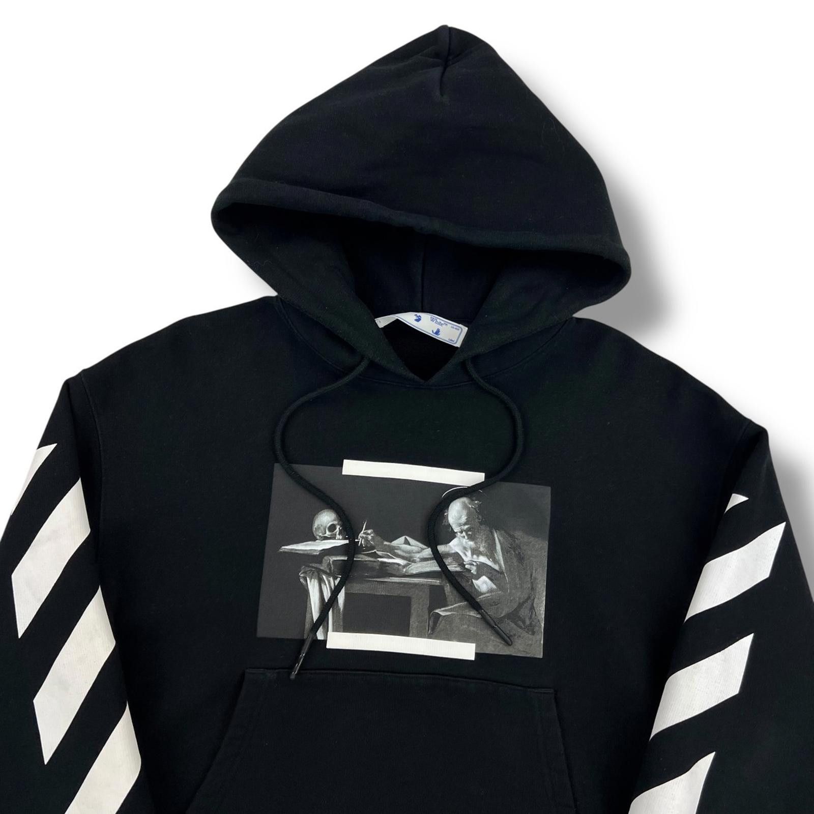 Off-White Off-White Caravaggio Black Pullover Hoodie Size US S / EU 44-46 / 1 - 1 Thumbnail