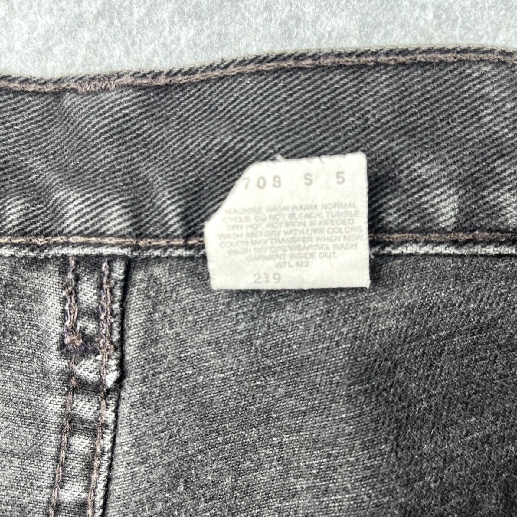 Levi's Levi's 505 Denim Jeans Regular Straight Fit Dark Grey 5 Pocket Mens 40x32 Size US 40 / EU 56 - 7 Thumbnail