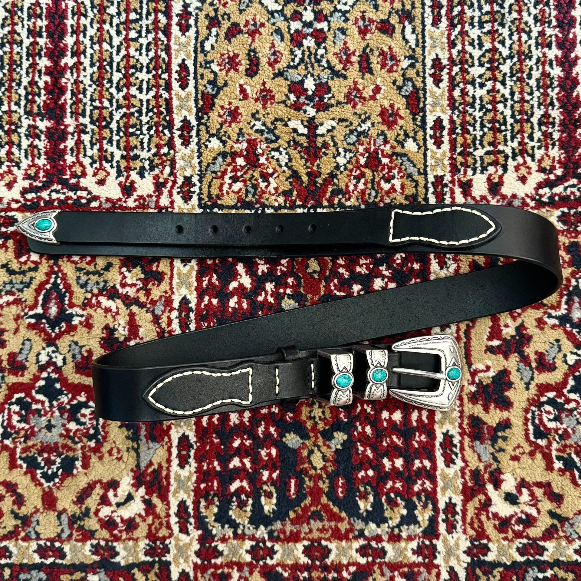 Vintage Vintage Turquoise American Western Belt Size ONE SIZE - 1 Thumbnail