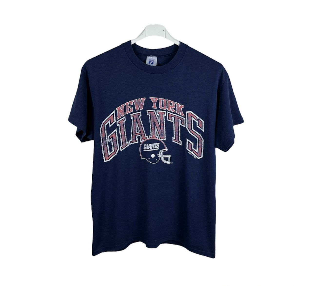 Logo 7 Vintage Logo7 New York Giants navy single stitch t-shirt tee Size US L / EU 52-54 / 3 - 1 Thumbnail