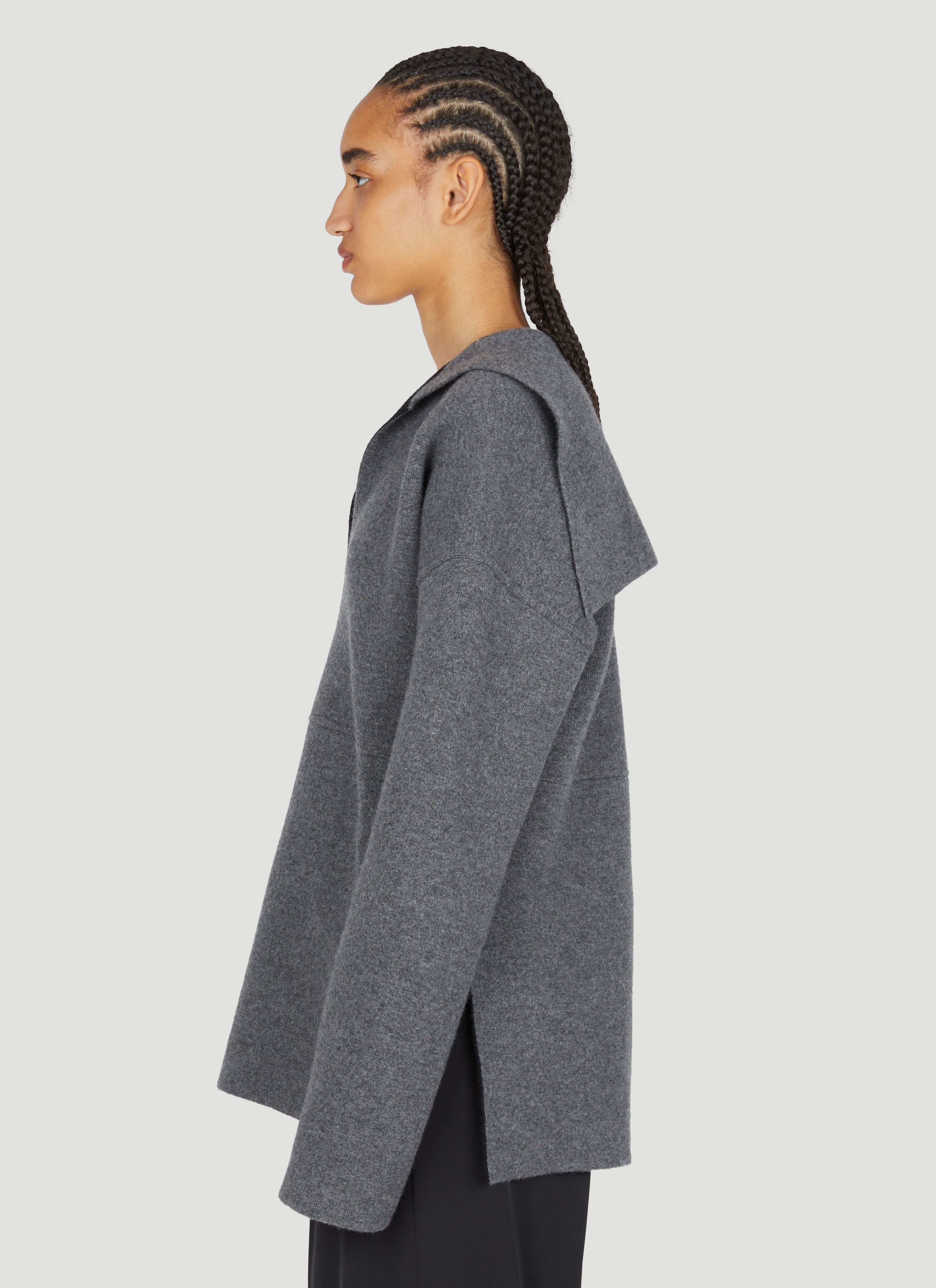 Jil Sander o1y1025 Sweater in Gray Size XS / US 0-2 / IT 36-38 - 3 Thumbnail