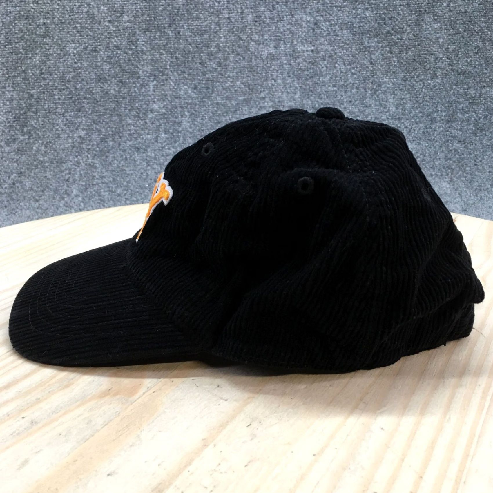 Mad Engine Mad Engine NY Baseball Cap Mens Black One Size Adjustable Corduroy Patch Logo Curved Brim Size ONE SIZE - 4 Thumbnail
