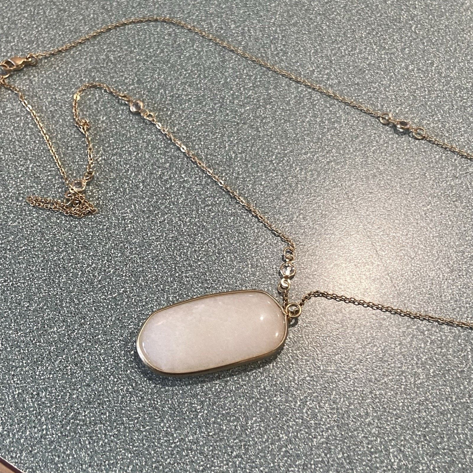 Loft Necklace by Ann Taylor Loft: Gold-Tone Chain & Pendant Size ONE SIZE - 3 Thumbnail