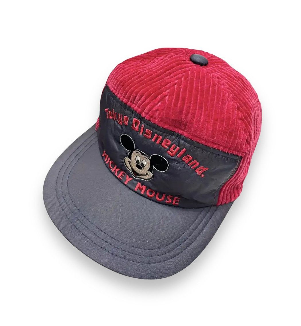 Disney Vintage 80’s MICKEY MOUSE TOKYO DISNEYLAND Corduroy Hat Size ONE SIZE - 3 Thumbnail