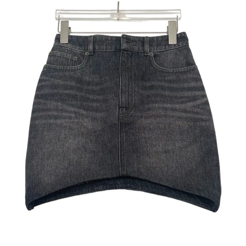 Balenciaga Balenciaga Washed Button Zip A-line Denim Skirt Size 35" - 1 Thumbnail
