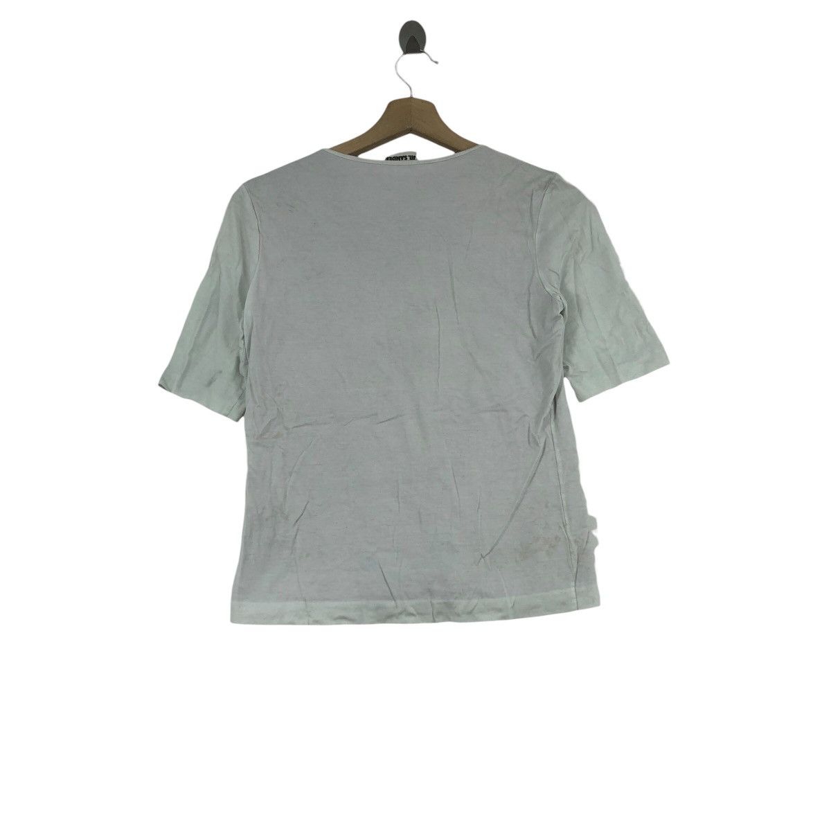 Jil Sander Germany Designer JIL SANDER Made In Italy Plain T-Shirt Size XS / US 0-2 / IT 36-38 - 3 Thumbnail