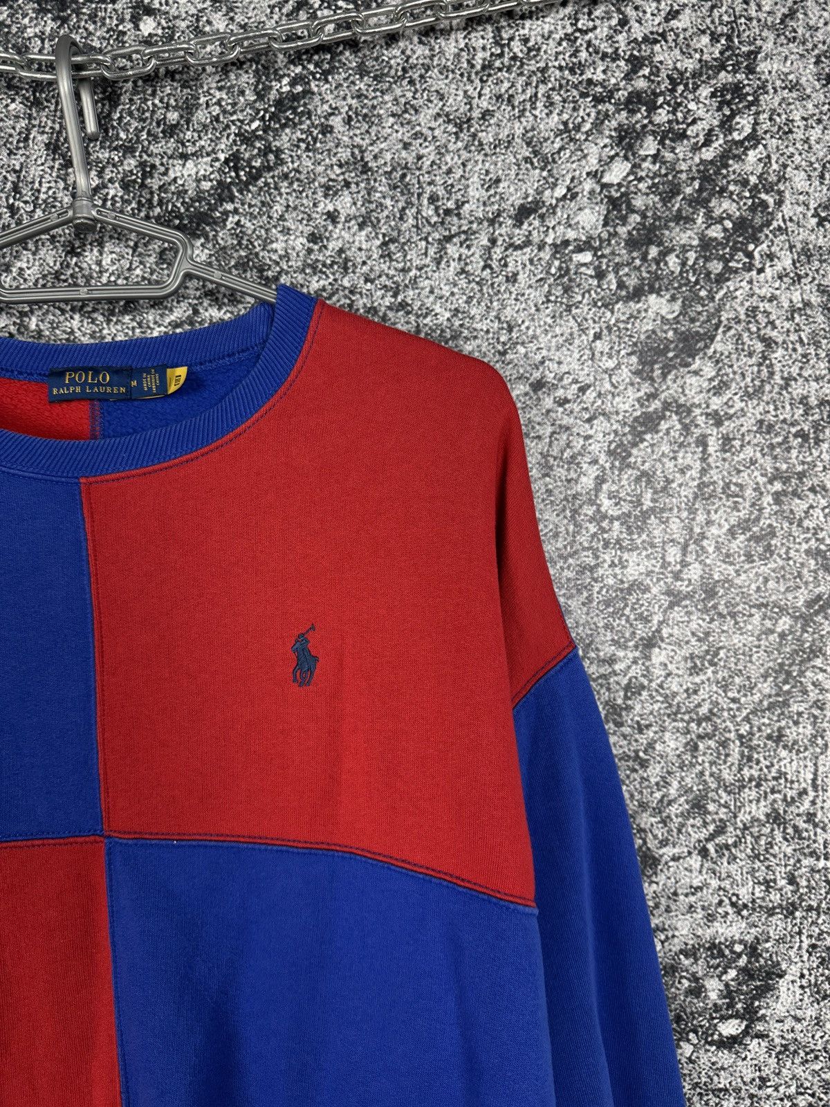 Polo Ralph Lauren Polo Ralph Lauren Colorblock Sweatshirt Spellout Logo Size M Size M / US 6-8 / IT 42-44 - 5 Thumbnail