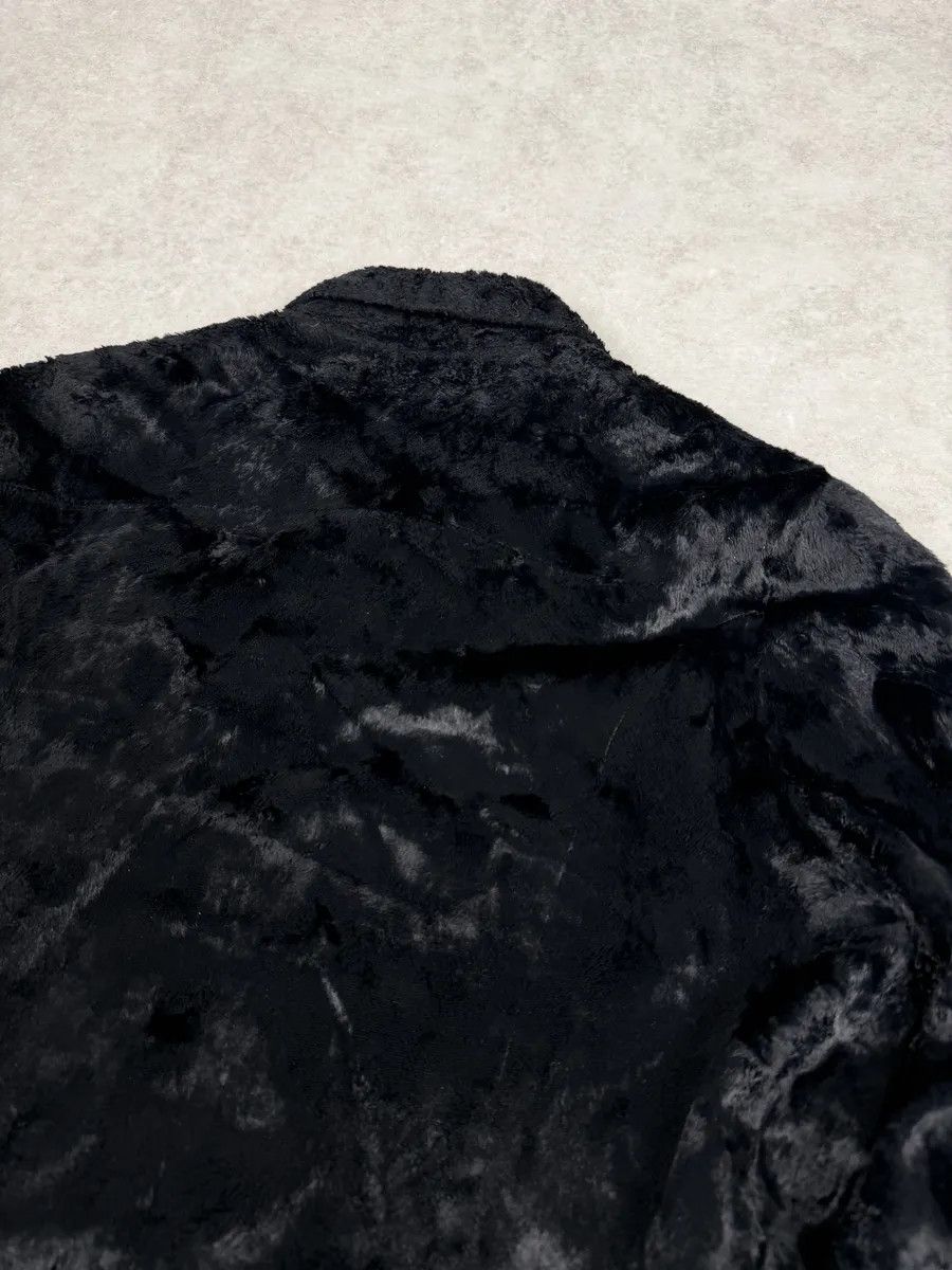 Versace 2000s Versace Faux Fur Black Buttoned Jacket Size US S / EU 44-46 / 1 - 9 Thumbnail