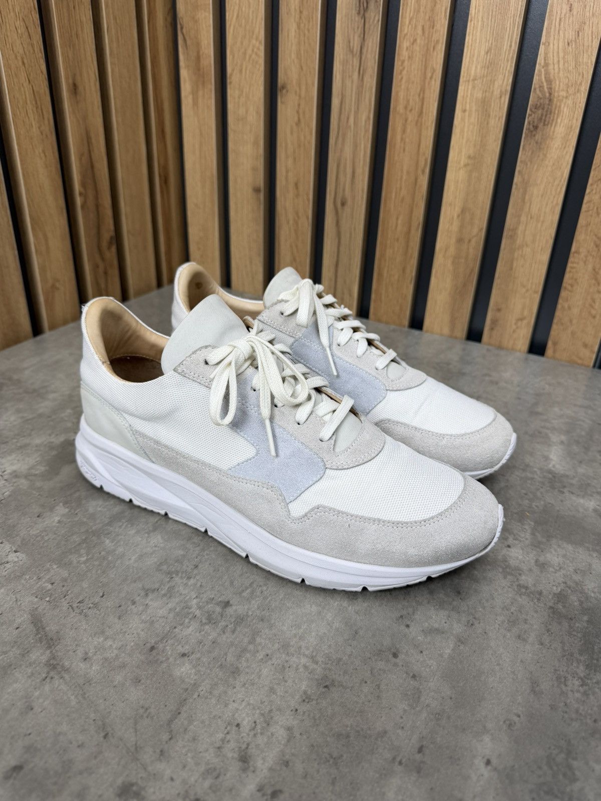Suitsupply Suitsupply White Suede & Textile Sneakers Men’s Size 43 Size US 10 / EU 43 - 5 Thumbnail