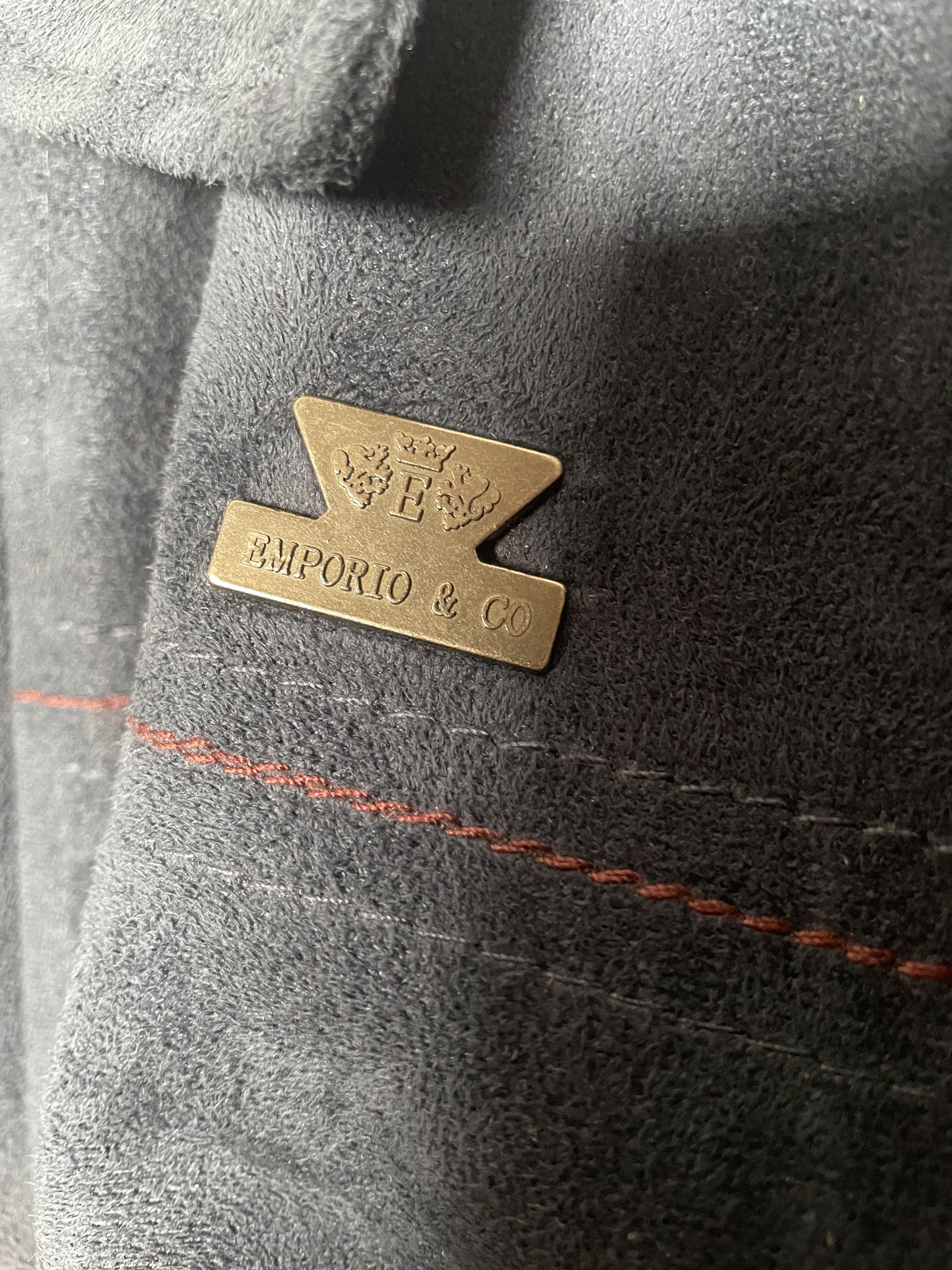 Other Emporio & Co. Italian Navy Microsuede Jacket - XL Size US XL / EU 56 / 4 - 5 Thumbnail