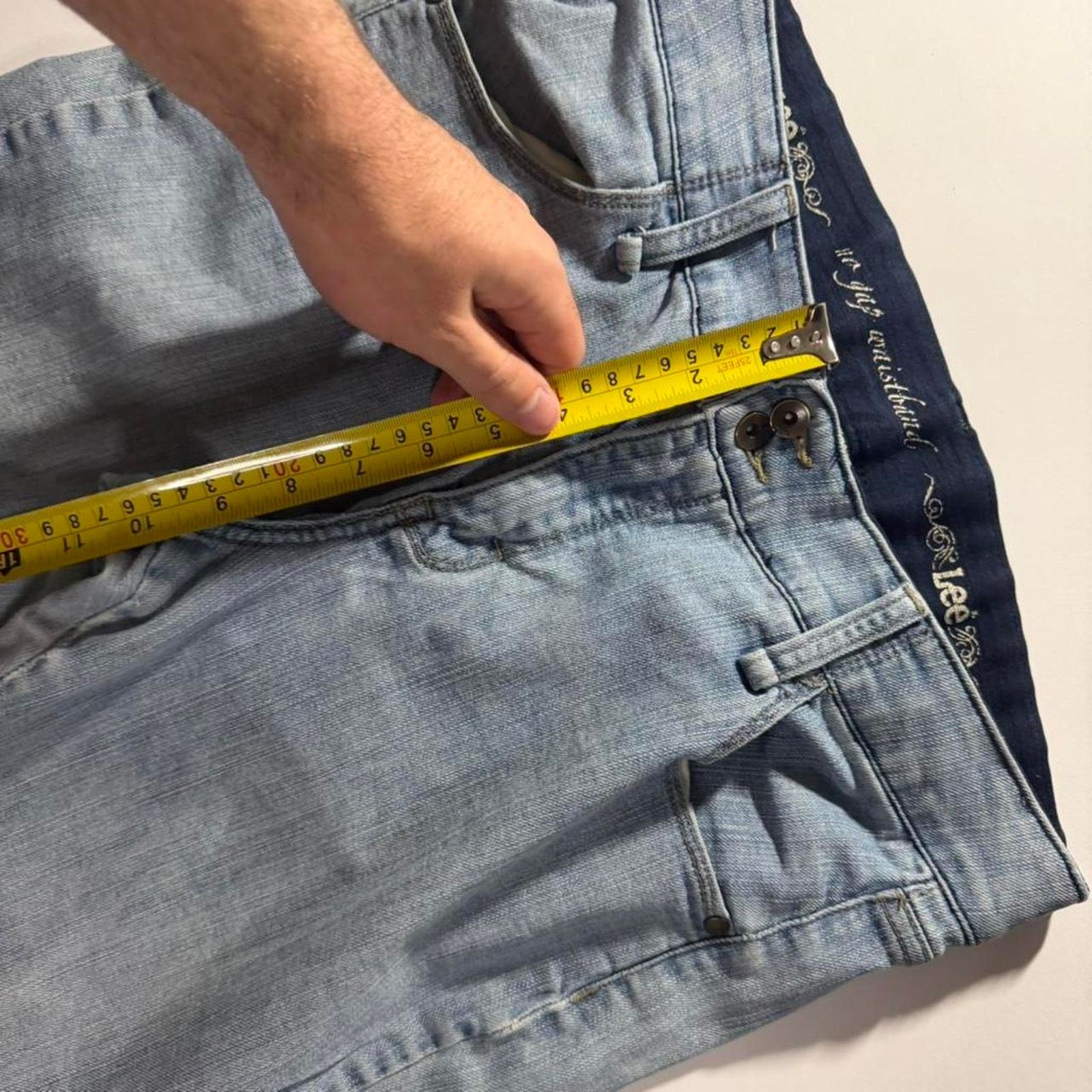 Lee × Vintage vintage 2000s flared lightwash lee y2k bootcut jeans Size 32" / US 10 / IT 46 - 6 Thumbnail