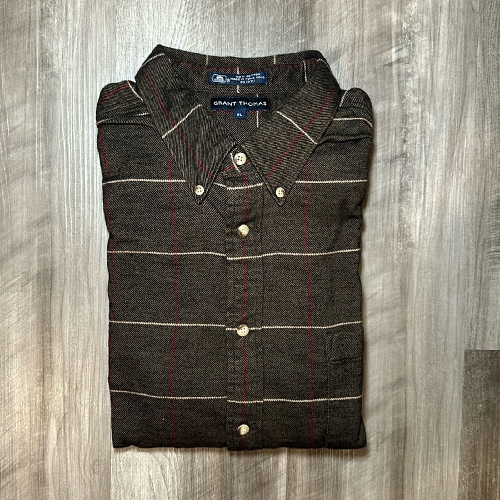 Grant Thomas Grant Thomas Flannel Long Sleeve Button Down - XL Size US XL / EU 56 / 4 - 1 Thumbnail