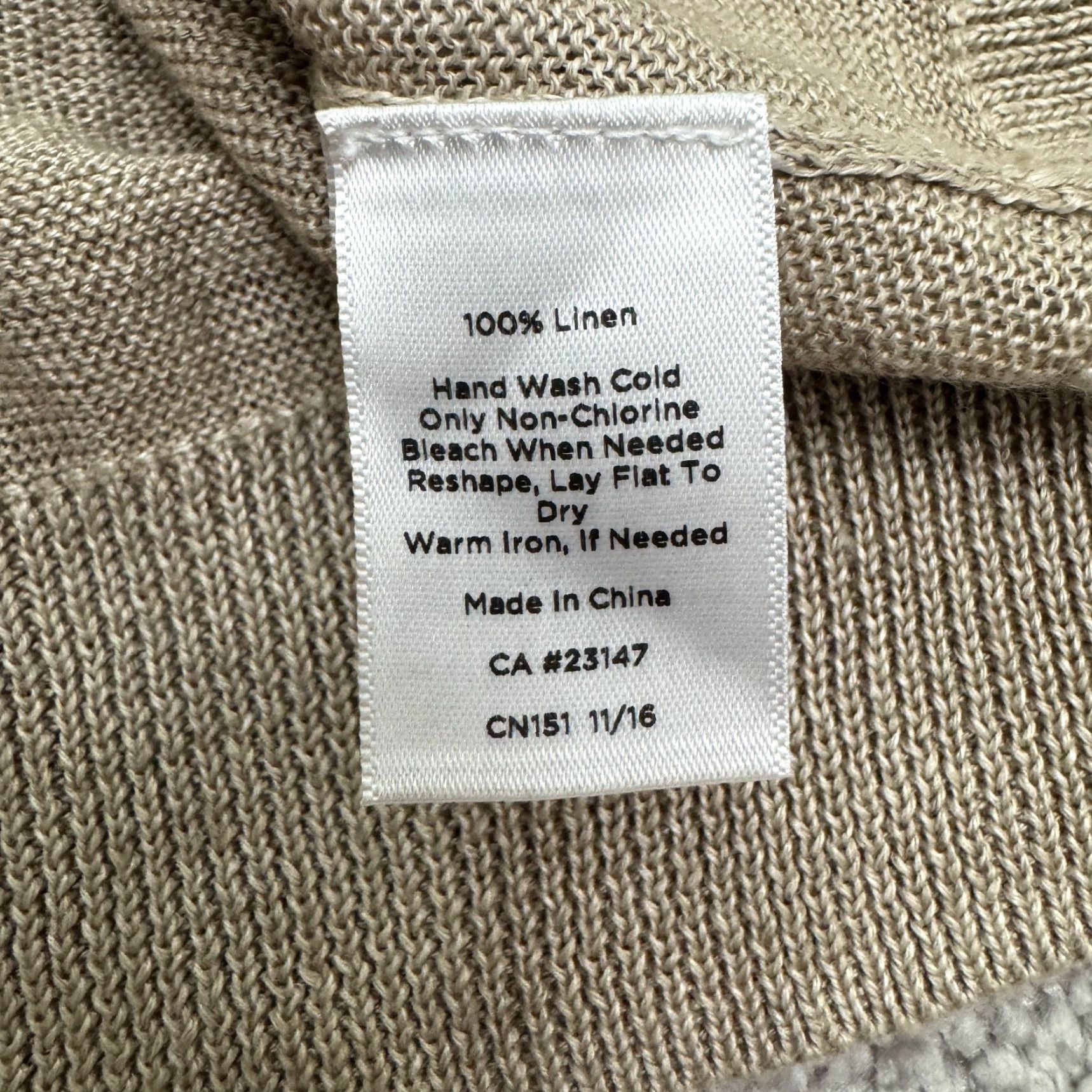 Talbots Talbots Women's Sweater Pullover Knit Casual Long Sleeve S Tan Brown Linen Fall Spring Summer Winter Classic Size S / US 4 / IT 40 - 6 Thumbnail