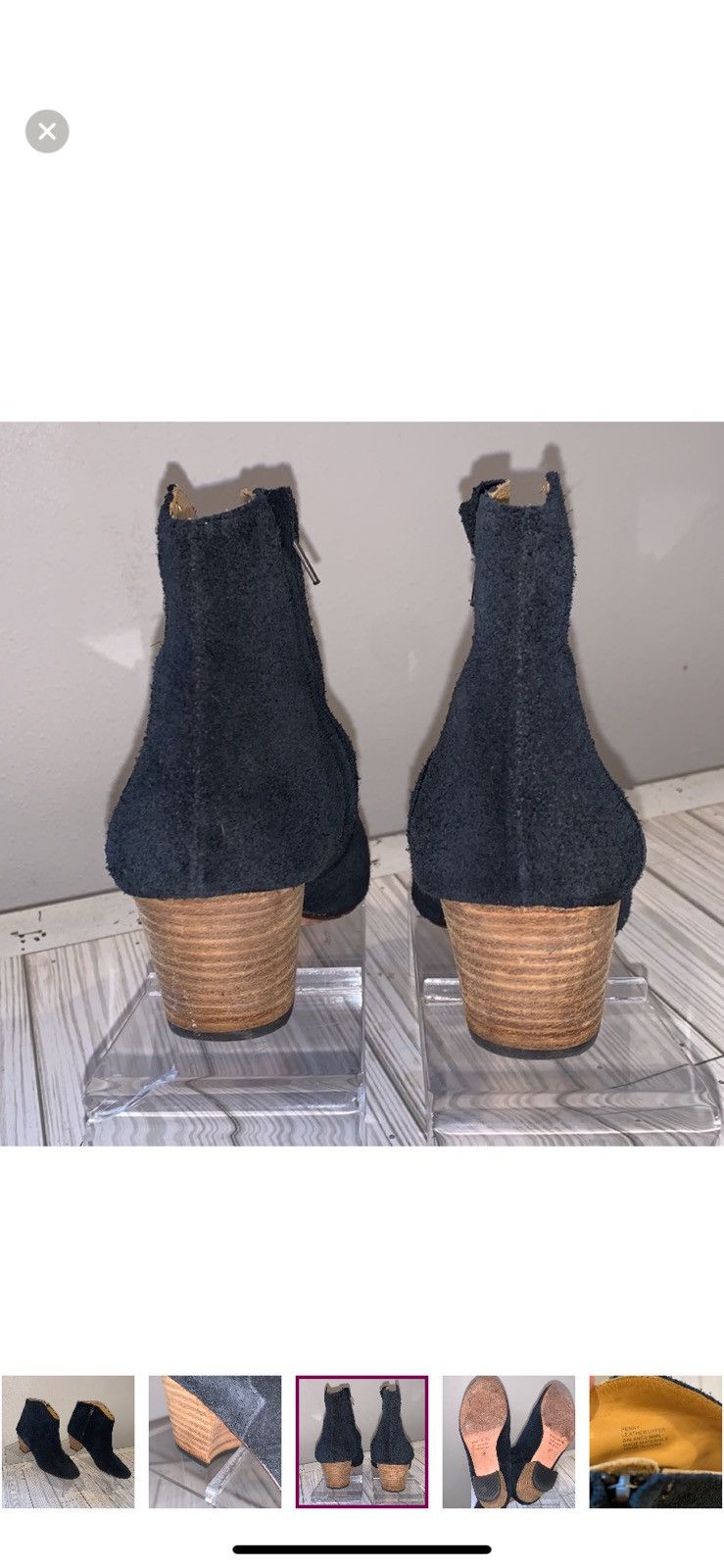 Isabel Marant ISABEL MARENT WESTERN ANKLE SUEDE BOOTIES SIZE 7 Size US 7 / IT 37 - 5 Thumbnail