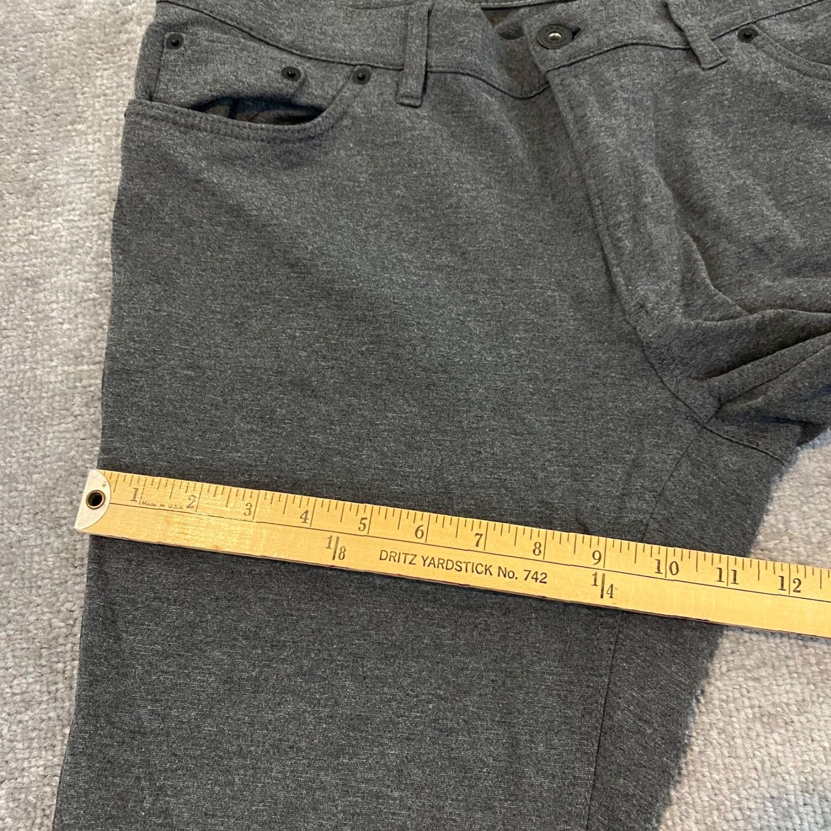 BRAX BRAX Mens Pants Chuck 5-Pocket Straight Chino Trousers Gray 36x32 Regular Waist 34 Inseam Baggy? (No) Size US 36 / EU 52 - 7 Thumbnail