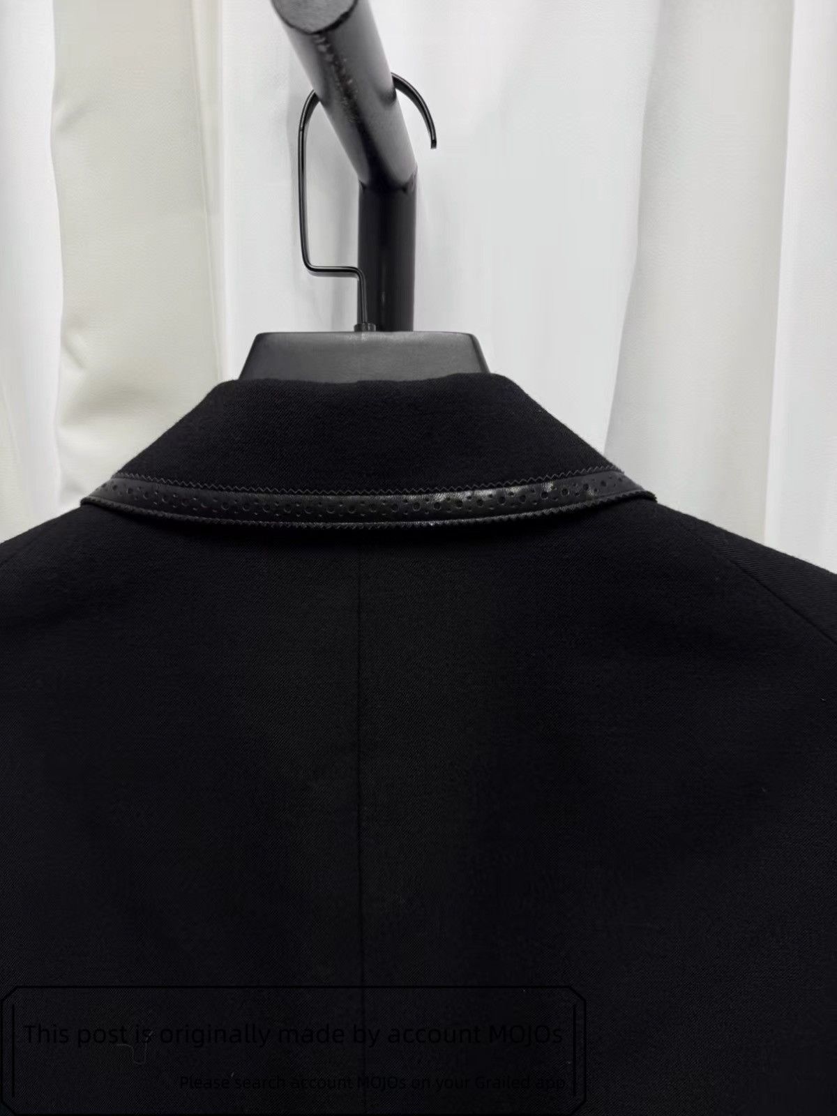 Number (N)ine Sz 3 Number Nine 06AW Noir Leather Edge Collar Coat mojos49 Size US L / EU 52-54 / 3 - 6 Thumbnail