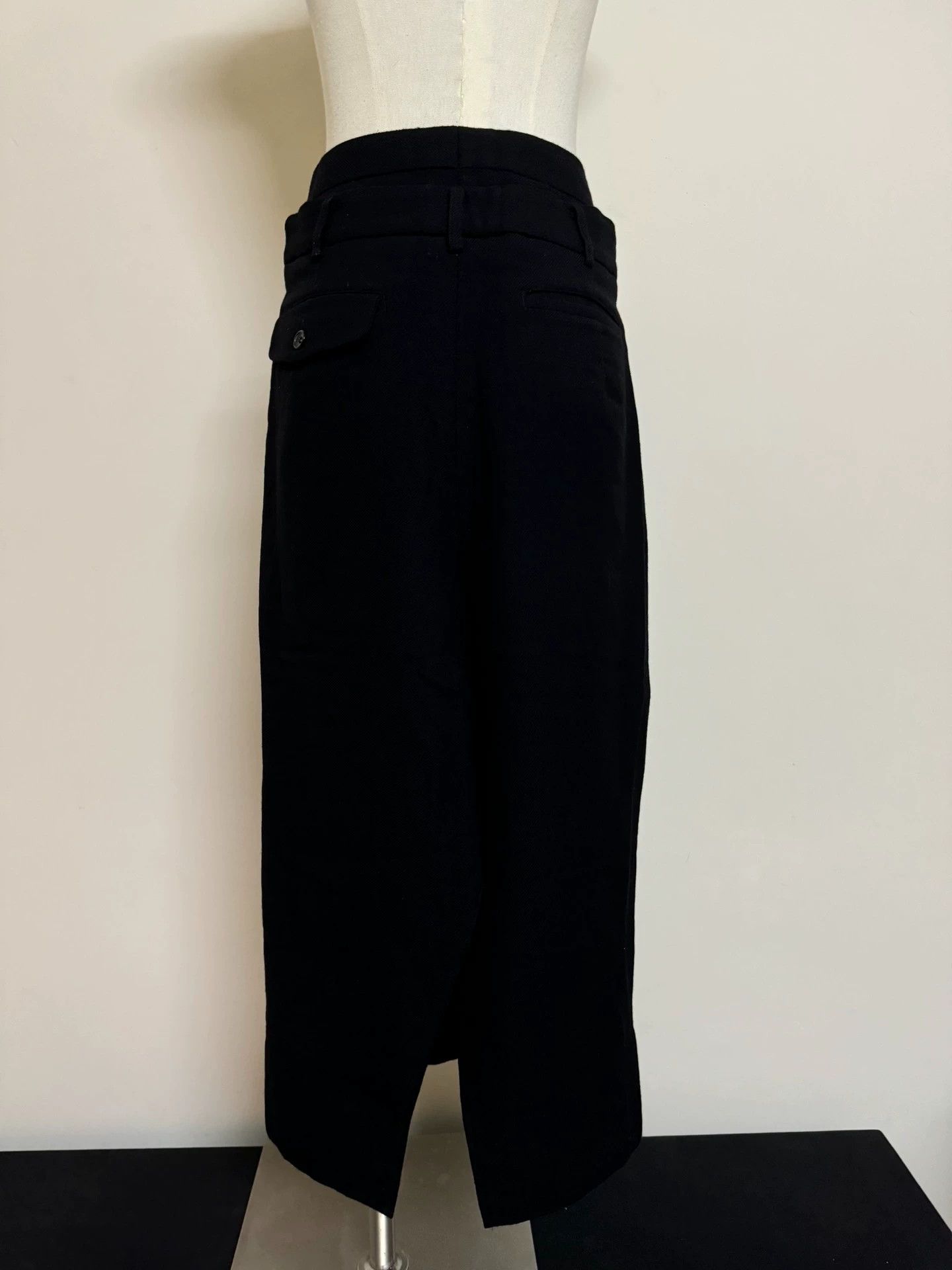 Comme des Garcons Comme des Garçons CDG Double Waist Wool Skirt 4 Size 27" / US 4 / IT 40 - 5 Thumbnail
