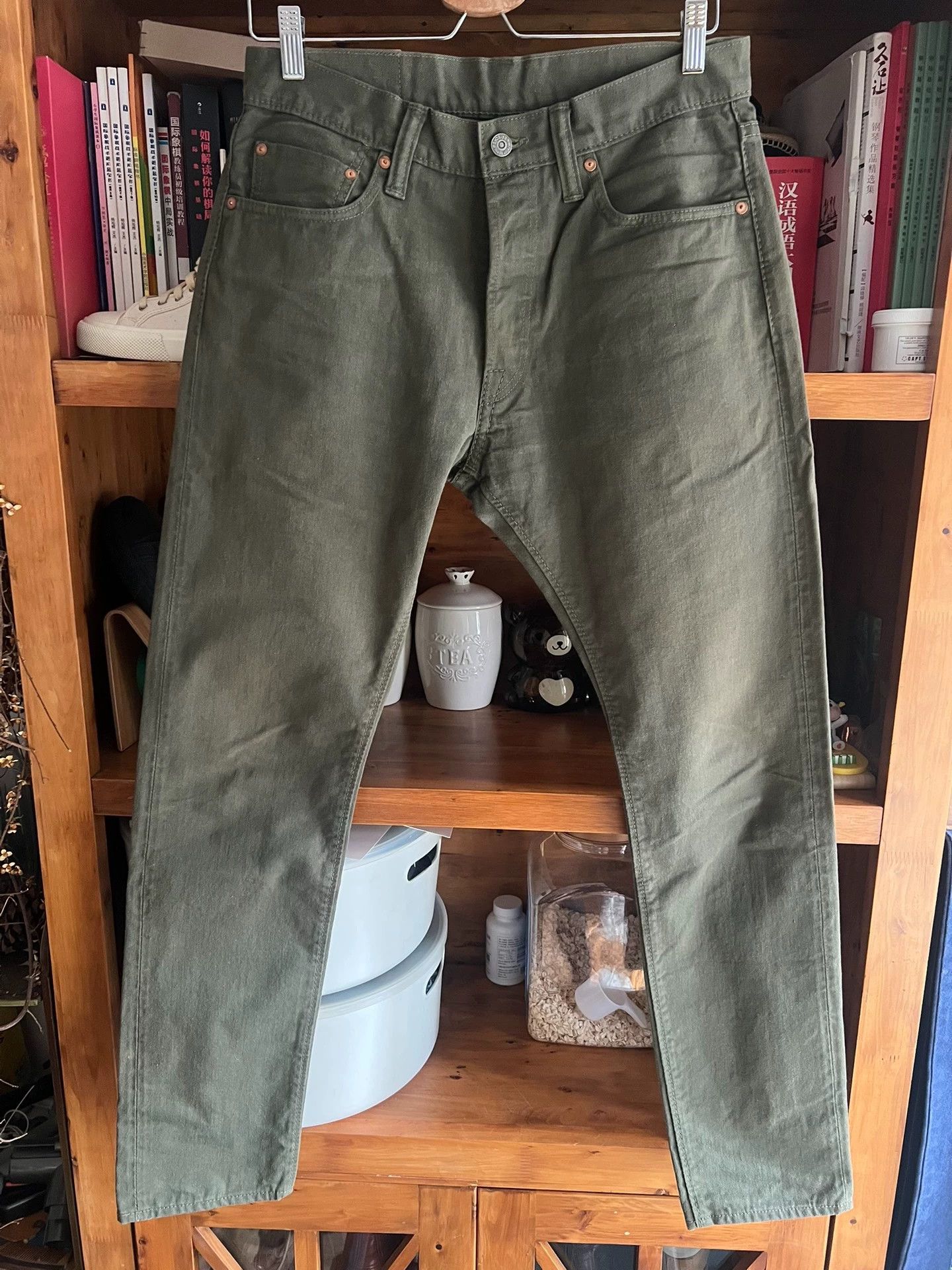 Pure Blue Japan Pure Blue Japan Japanese selvedge olive drab jeans Size US 32 / EU 48 - 1 Thumbnail