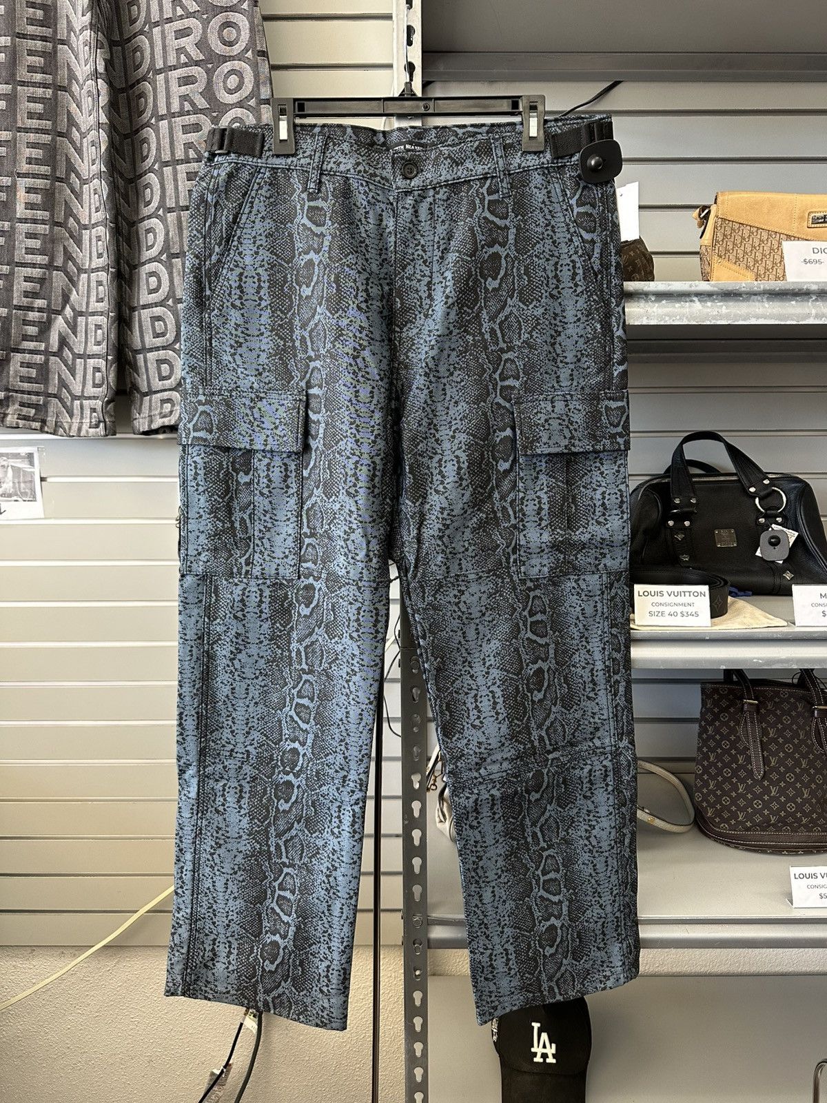 Seventh Heaven SEVENTH HEAVEN SNAKESKIN CARGO PANTS Size US 34 / EU 50 - 1 Thumbnail