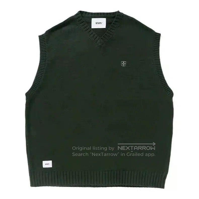 Wtaps Wtaps Letter Knit Vest Size US XL / EU 56 / 4 - 1 Thumbnail