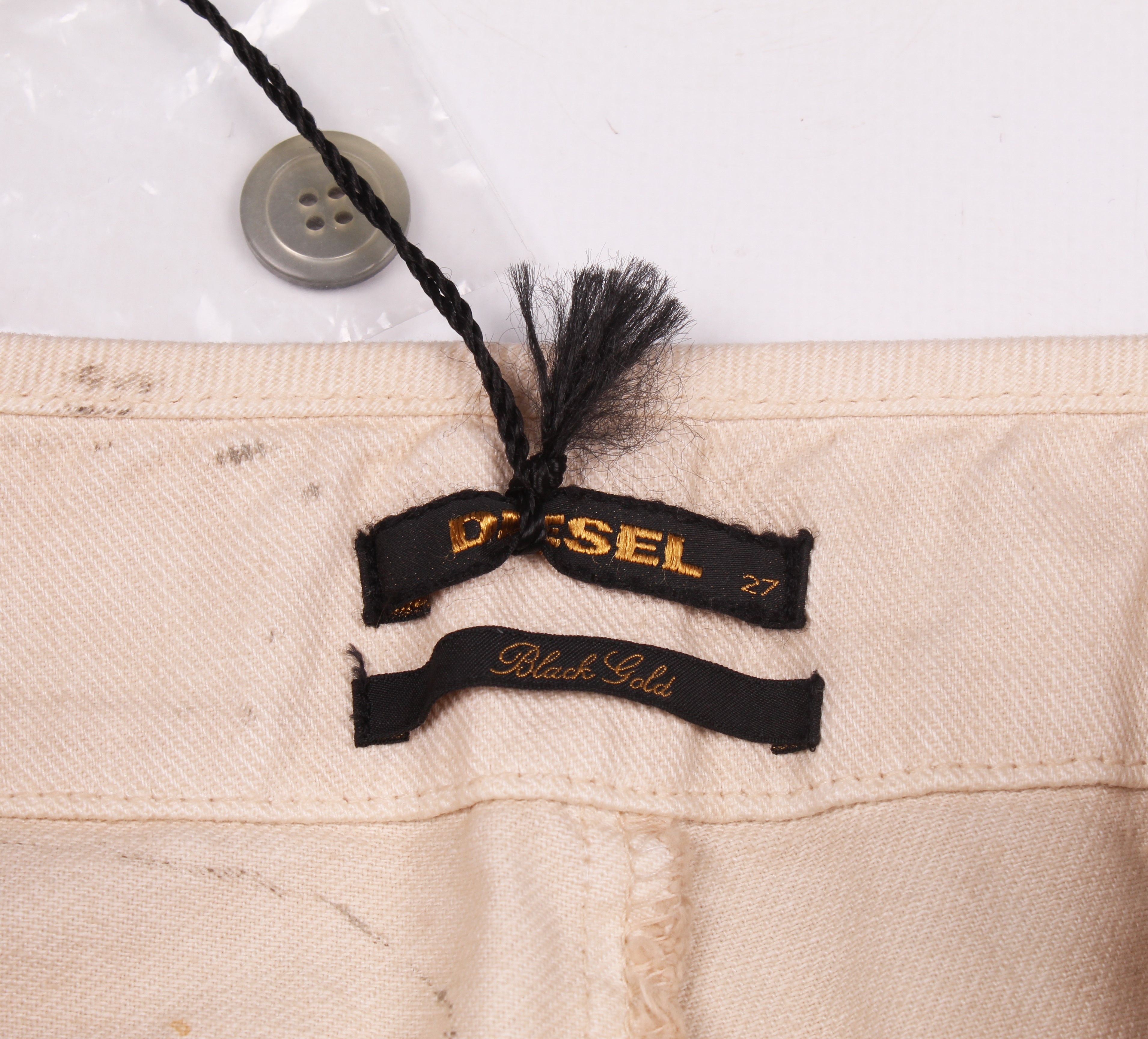 Diesel × Diesel Black Gold × Vintage Vintage Diesel Black Gold Y2K Grunge Garment Dyed Mini Skirt Size 28" / US 6 / IT 42 - 9 Thumbnail