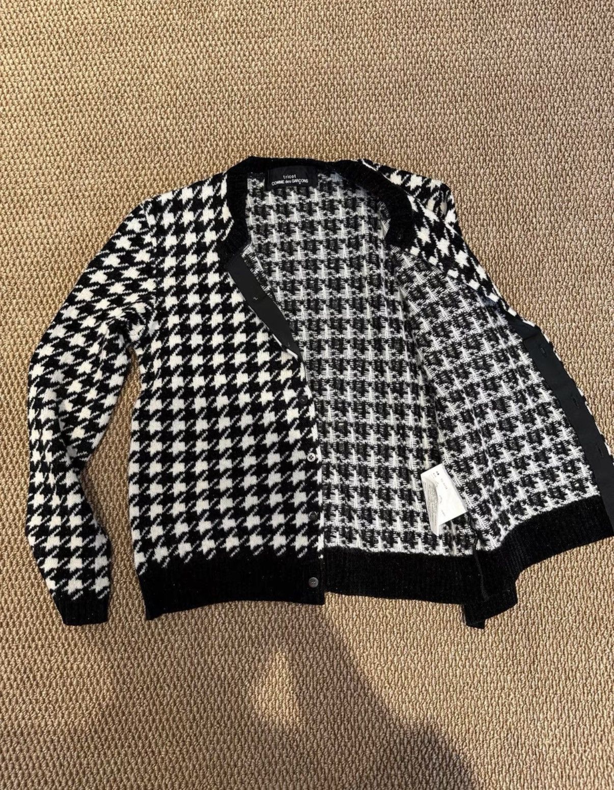 Comme des Garcons Comme des Garçons Wool Houndstooth Cardigan K23 Size M / US 6-8 / IT 42-44 - 4 Thumbnail