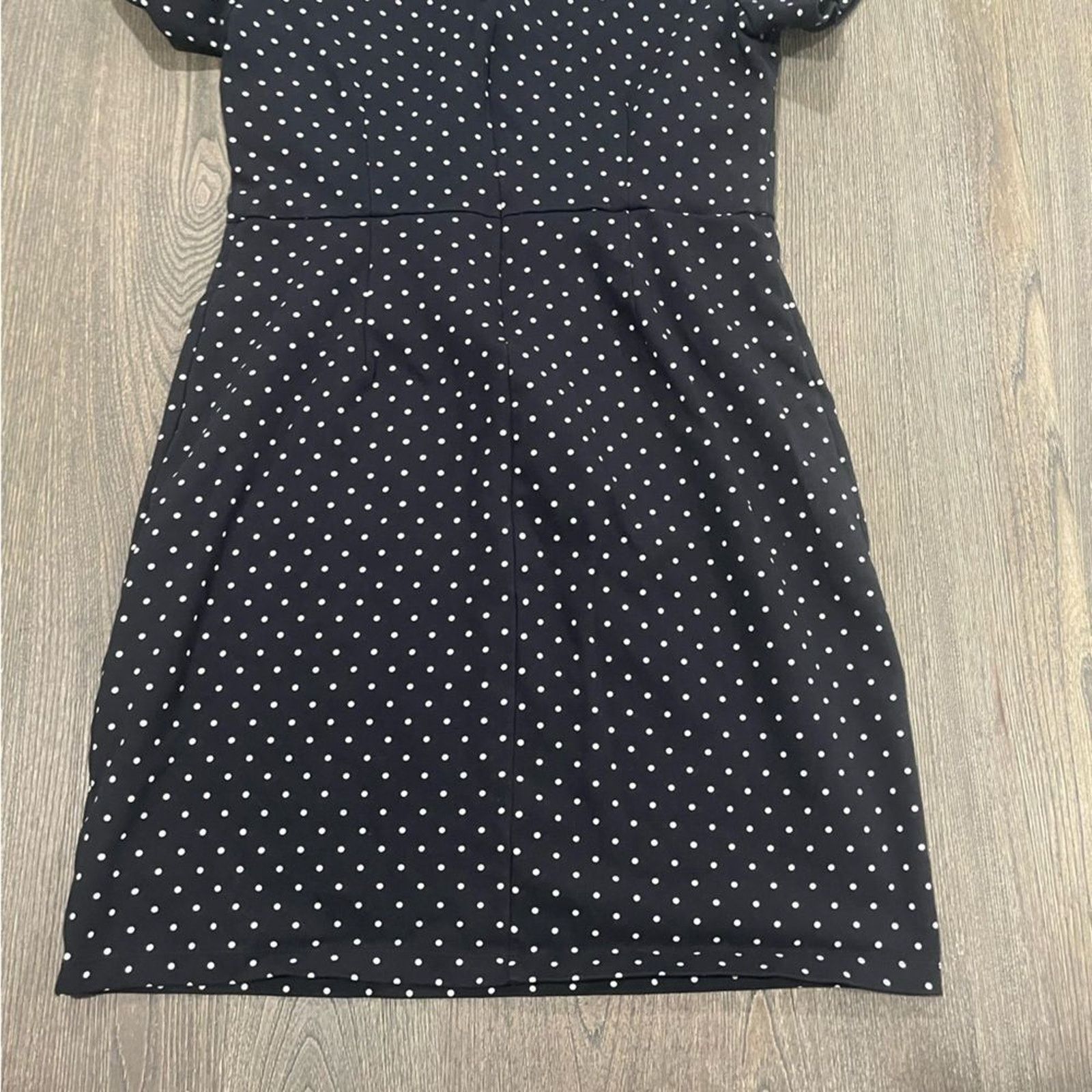 Old Navy Old Navy Polka Dot Short Sleeve Crew Neck Sheath Dress Size L / US 10 / IT 46 - 6 Thumbnail