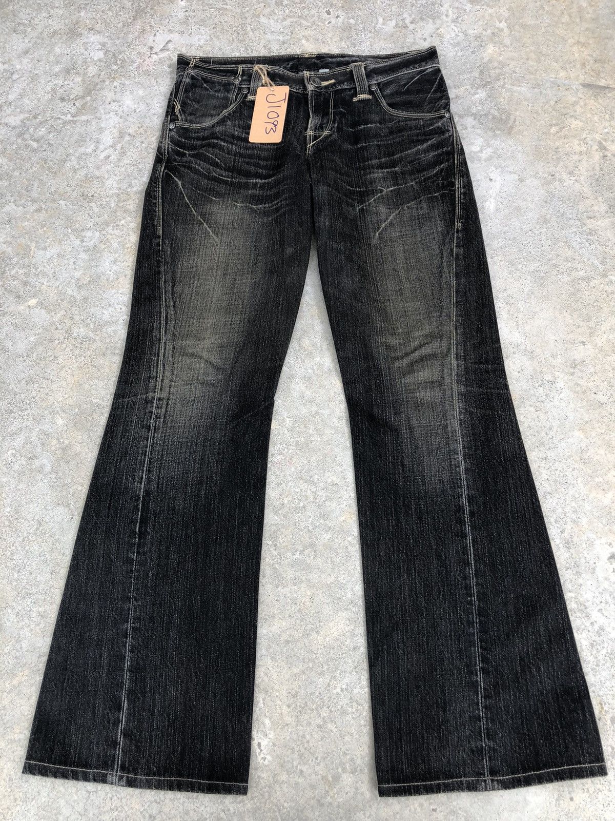 Levi's Y2k Levis Engineered Flared Jeans Distressed Jeans Size US 30 / EU 46 - 1 Thumbnail