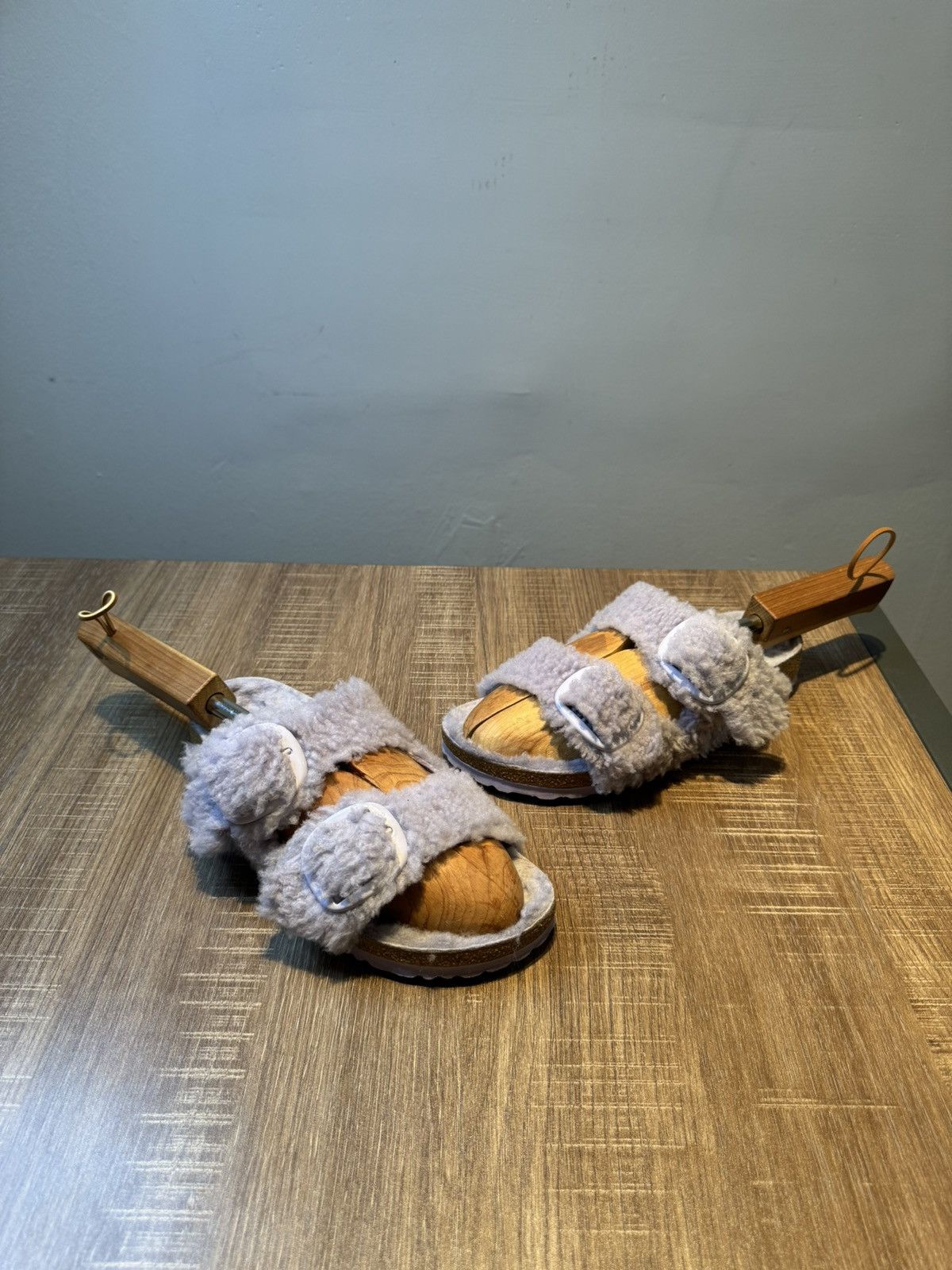 Birkenstock Arizona Women Purple Teddy Shearling Size EU 38