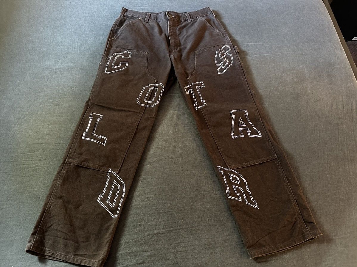 image of Carhartt X Coldstar Double Knee in Brown, Men's (Size 34)