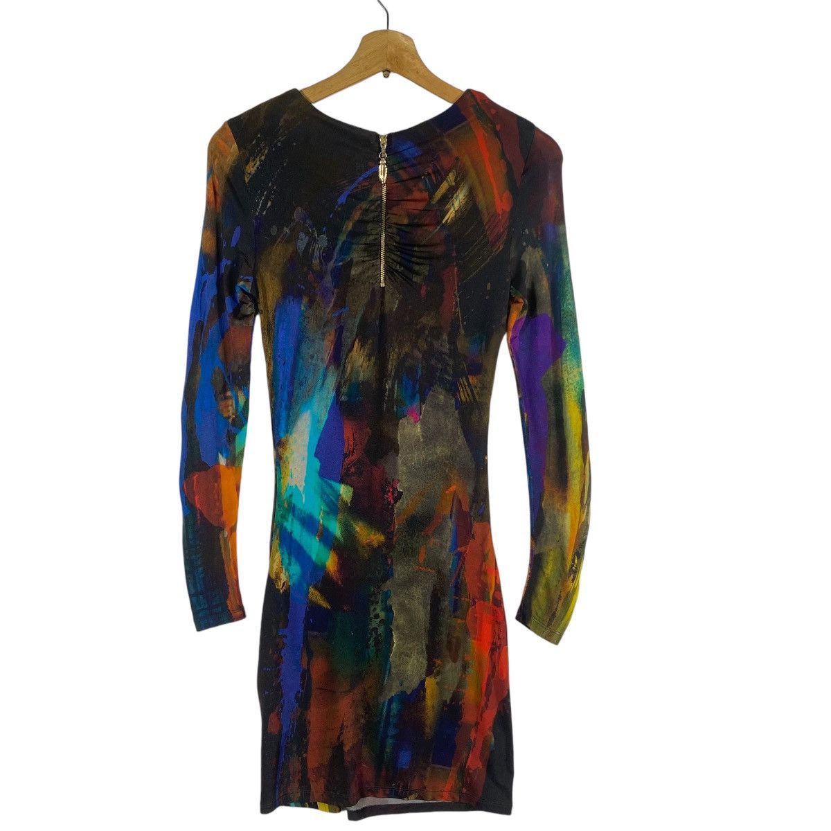 Designer × Ted Baker Ted Baker Draped Multicolor Stretch Dress Size XS / US 0-2 / IT 36-38 - 13 Thumbnail