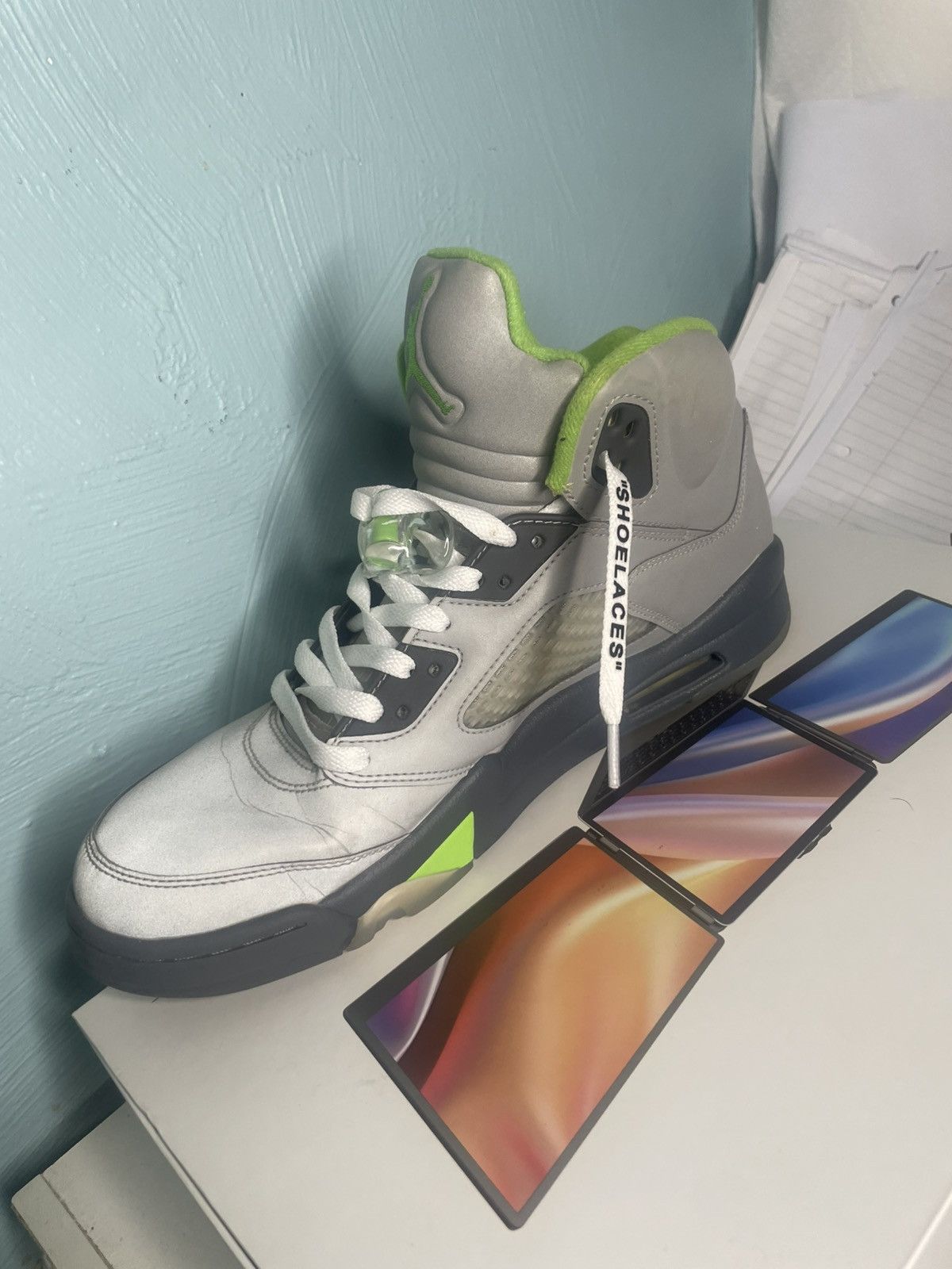 Jordan Brand × Nike Jordan 5 Green Bean Size US 11 / EU 44 - 7 Thumbnail