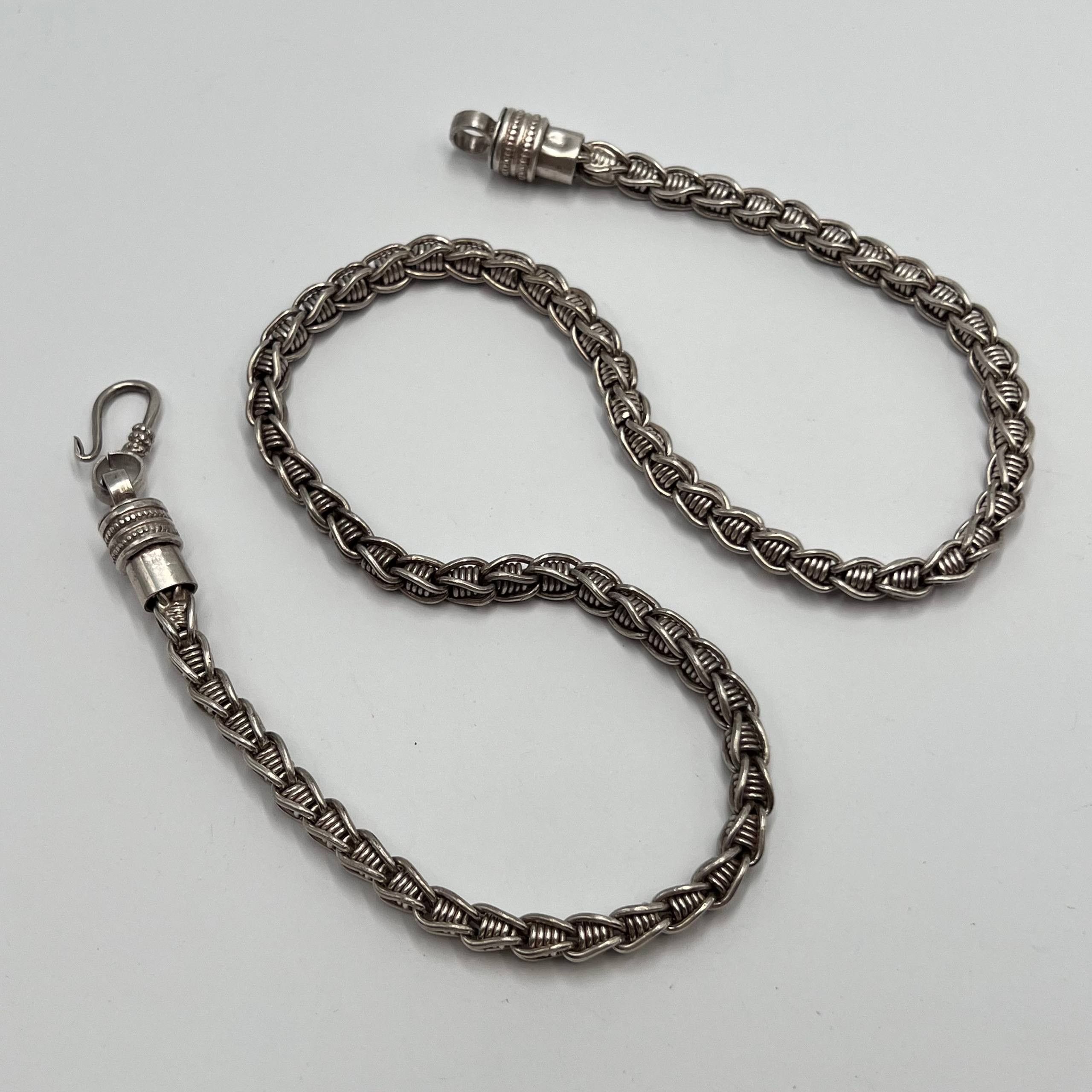 Vintage Rare Vintage Sterling Silver 925 Chain Necklace Jewelry Size ONE SIZE - 5 Thumbnail