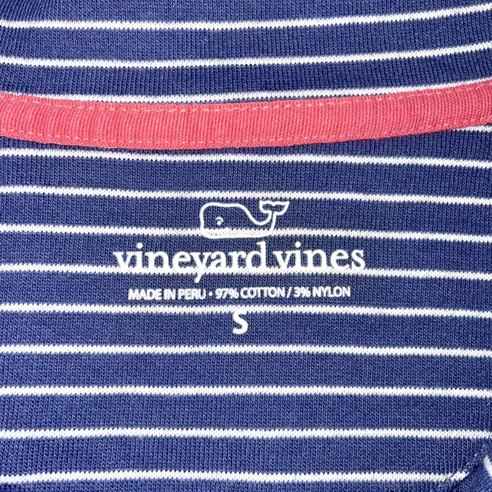 Vineyard Vines Vineyard Vines Womens 1/4 Zip Pullover Sweatshirt Pink White Stripe Small Size S / US 4 / IT 40 - 7 Thumbnail
