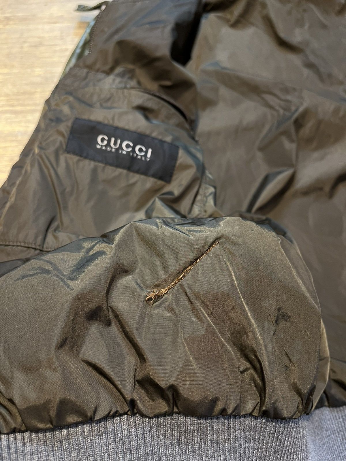 Gucci Gucci Green Polyamide Bomber Jacket - Frida Giannini Size US M / EU 48-50 / 2 - 21 Thumbnail