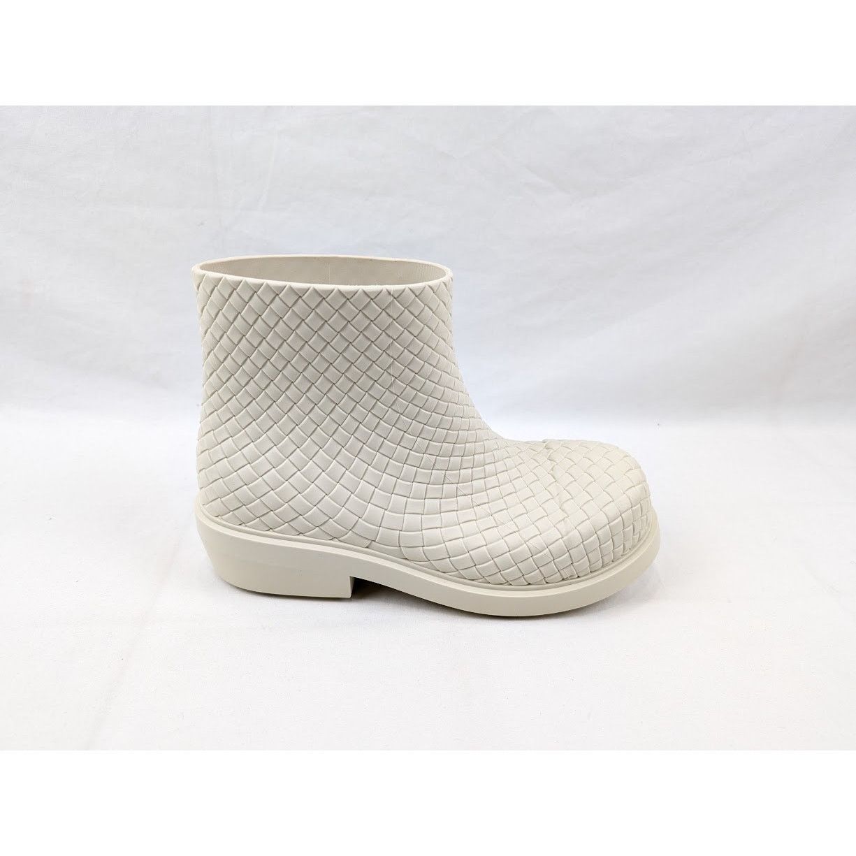 Bottega Veneta o1rshd1 Fireman Ankle Boots Biogum in Sea Salt Size US 10 / EU 43 - 1 Thumbnail