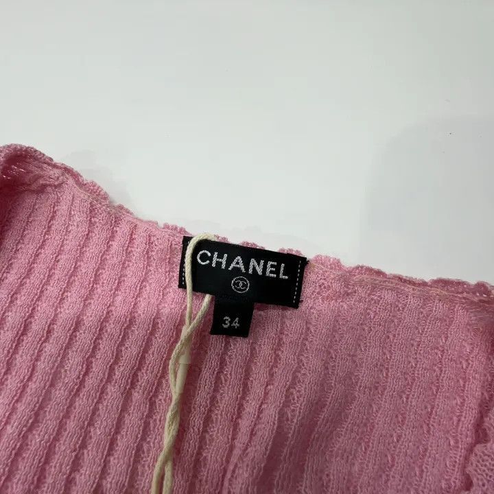 Chanel Chanel Pink Short Sleeve Knit Top Size XS / US 0-2 / IT 36-38 - 3 Thumbnail