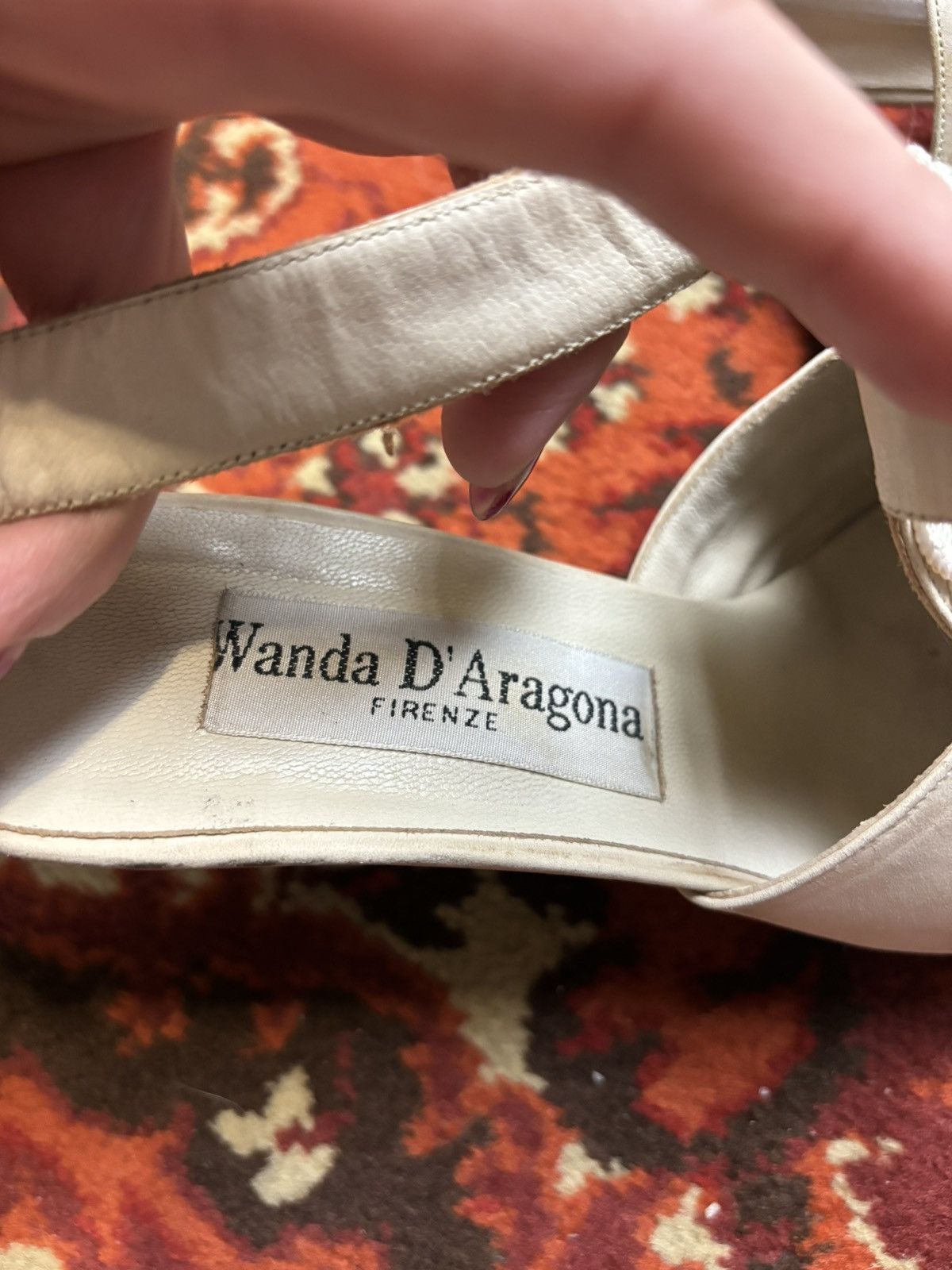 Designer × Japanese Brand × Vintage Vintage avant garde beige wanda d’aragona opium heels Size US 7 / IT 37 - 2 Thumbnail