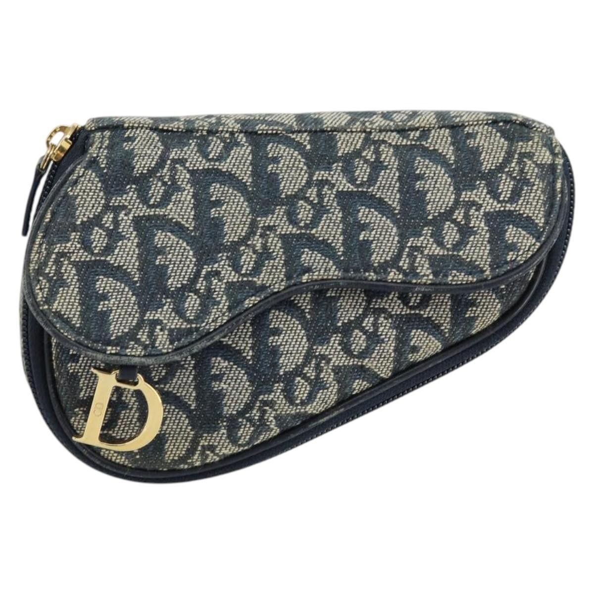 Dior Christian Dior Vintage Saddle Coin Purse Diorissimo Canvas Size ONE SIZE - 1 Thumbnail