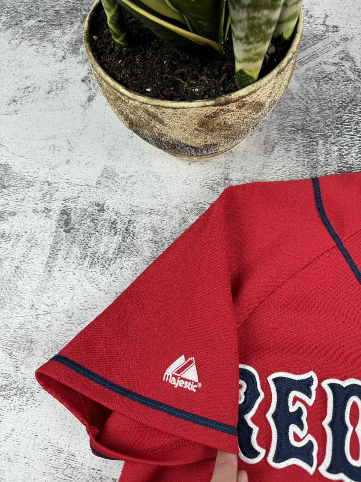 Majestic Vintage Boston Red Sox Varsity Made in USA Jersey T Shirt Tee Size US S / EU 44-46 / 1 - 8 Thumbnail