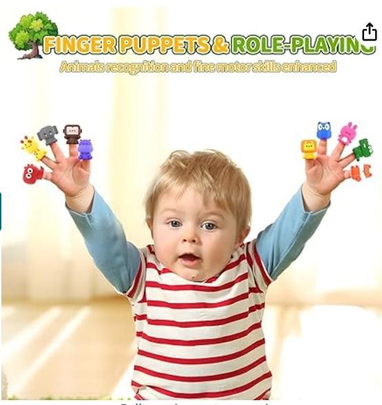 NBDN Nobrandedon Montessori Learning Train - Counting, Sorting, Puppets Size ONE SIZE - 6 Thumbnail
